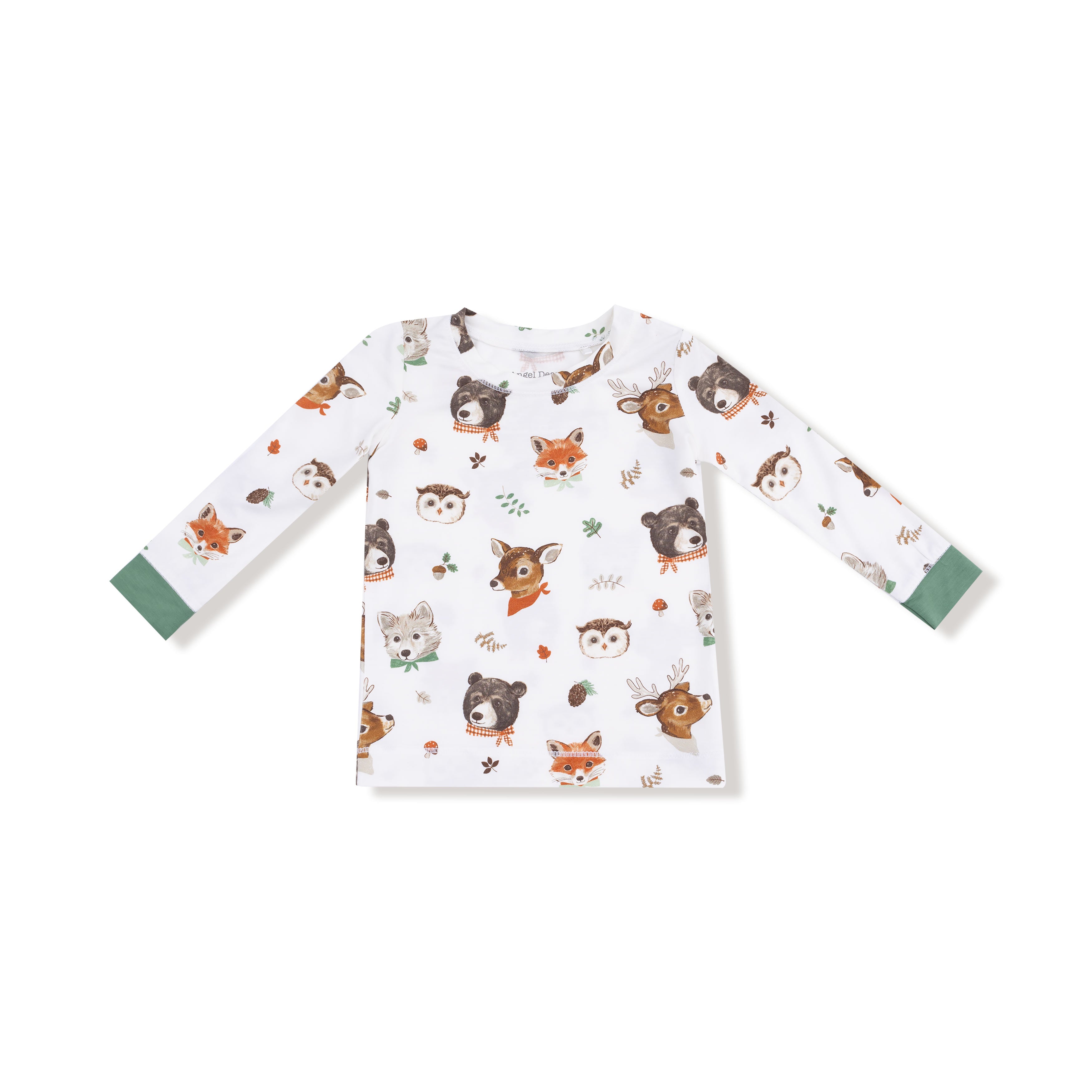 Long Sleeve Loungewear Set in our  Woodland Animal Faces print from Angel Dear