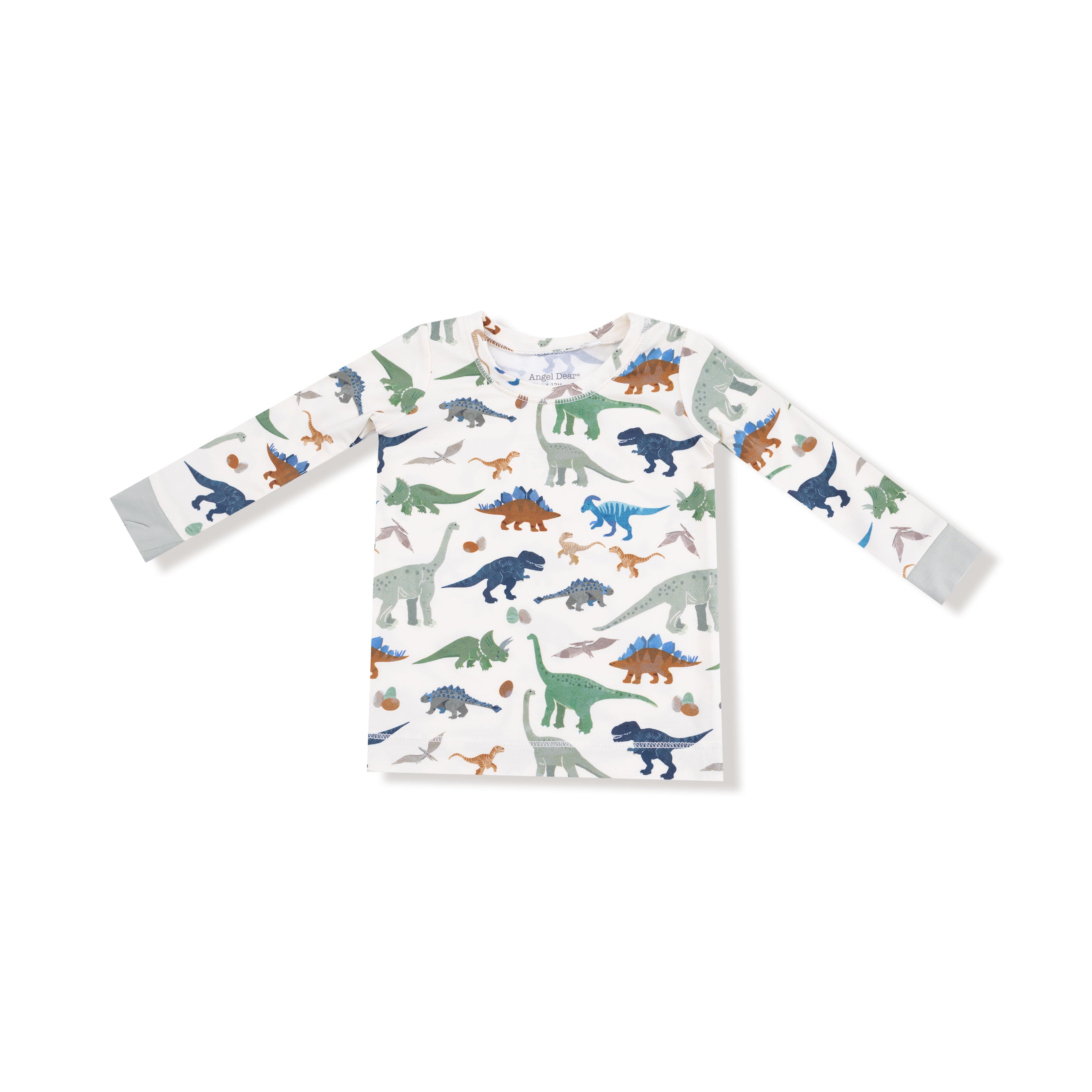 Long Sleeve Loungewear Set in our  Washy Dinos print from Angel Dear