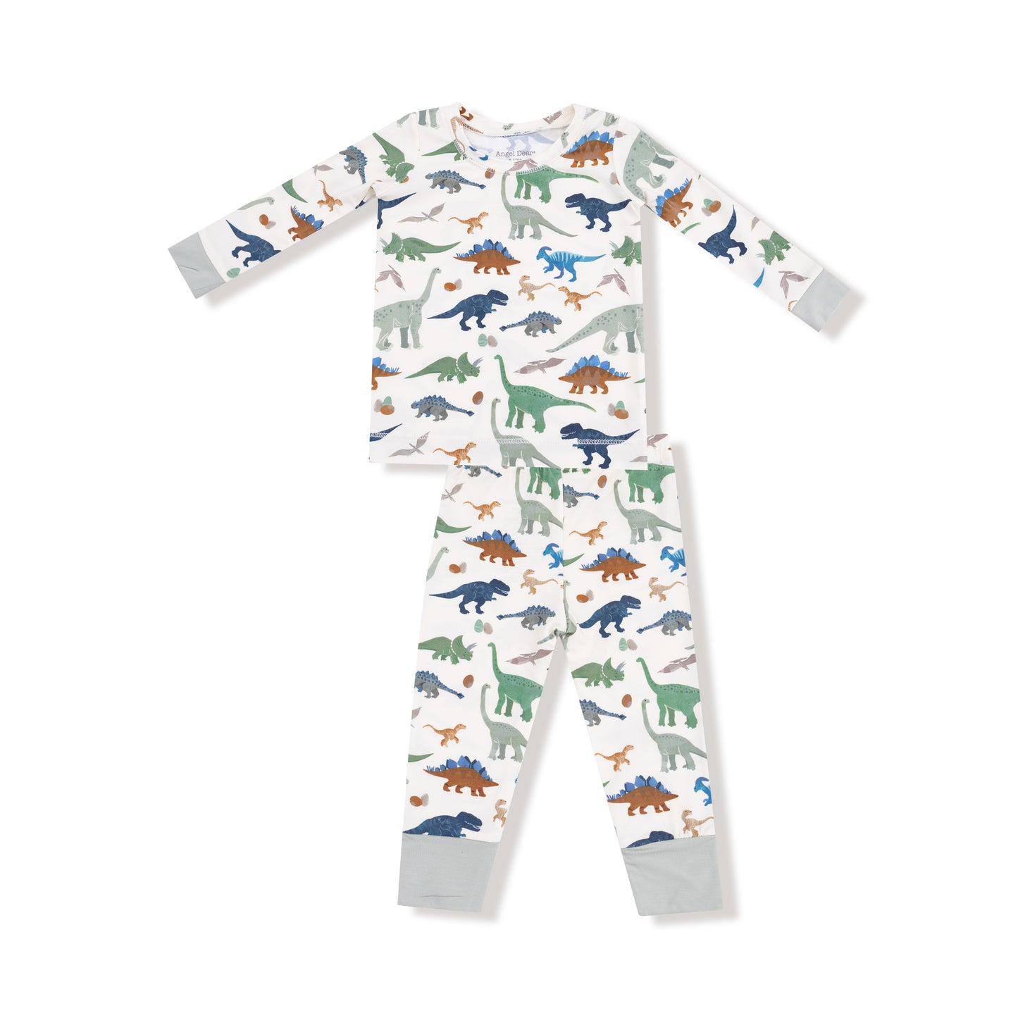 Long Sleeve Loungewear Set in our  Washy Dinos print from Angel Dear