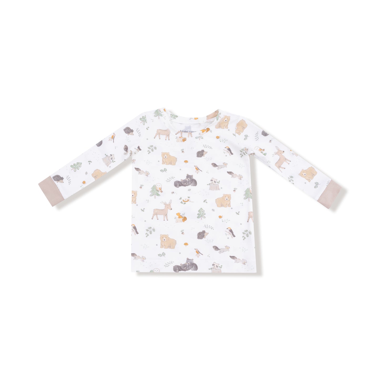 Long Sleeve Loungewear Set in our  Woodland Babies print from Angel Dear