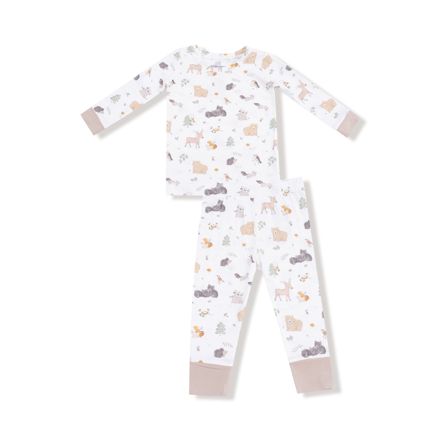 Long Sleeve Loungewear Set in our  Woodland Babies print from Angel Dear