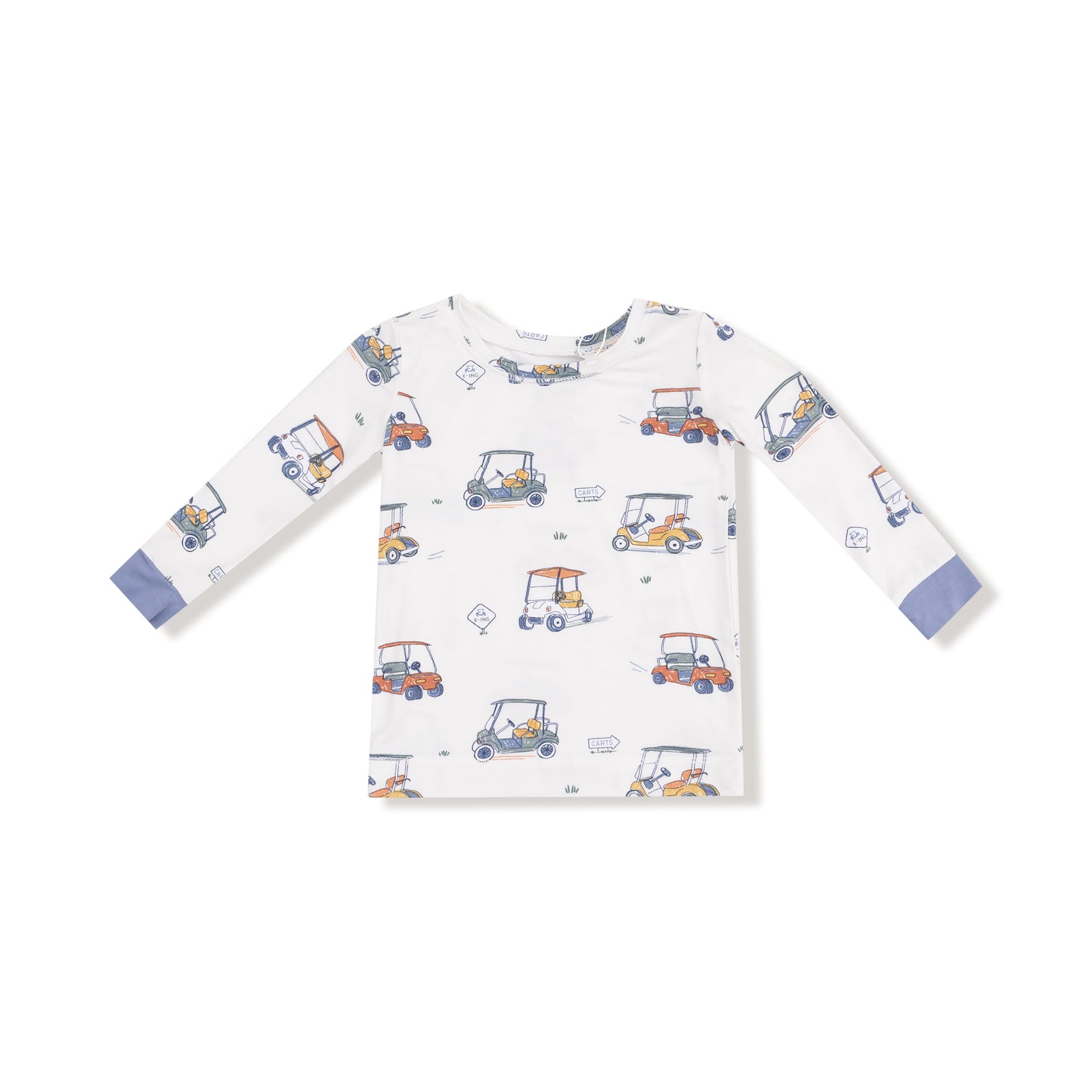 Long Sleeve Loungewear Set in our  Zooming Golf Carts print from Angel Dear