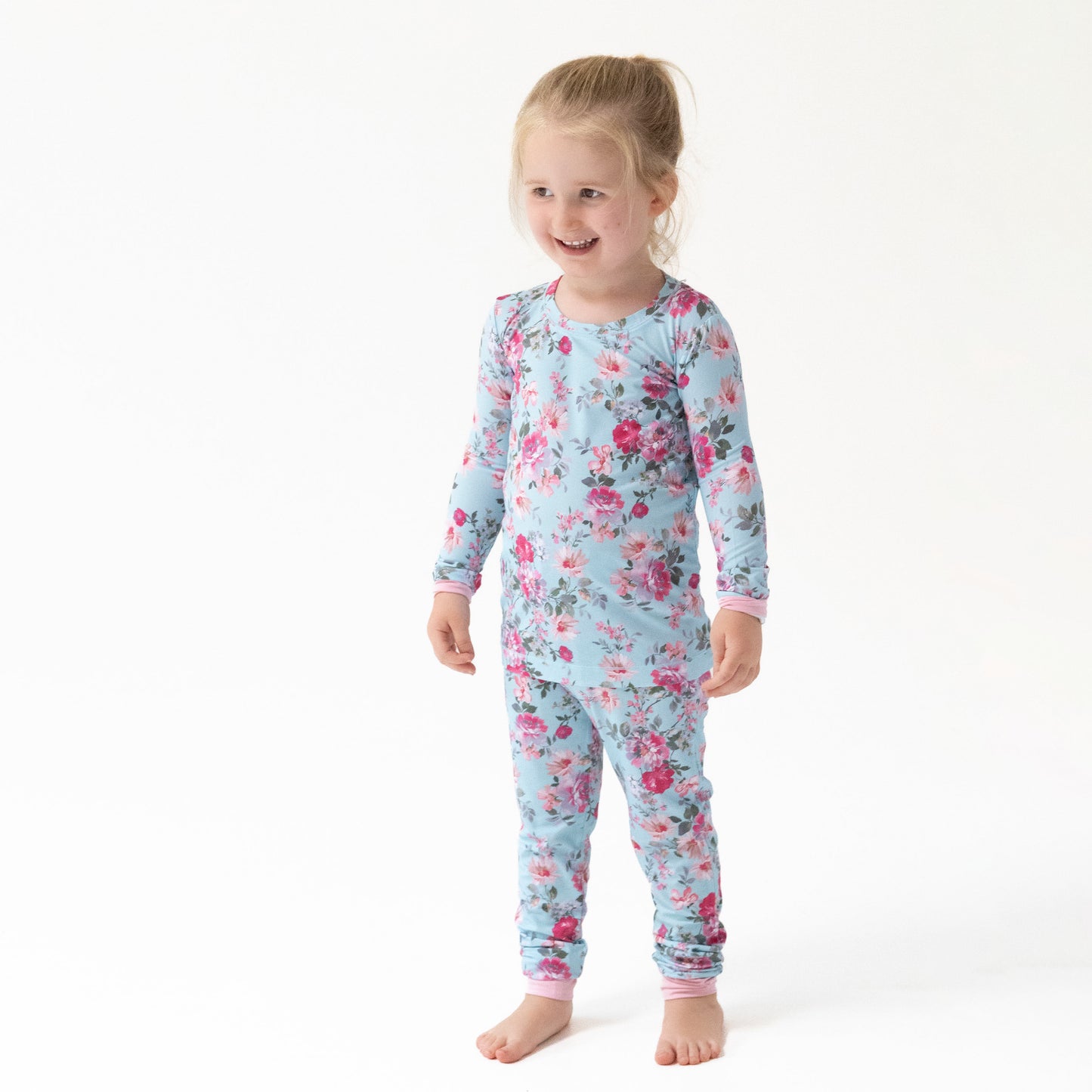 Long Sleeve Loungewear Set in our  Charlotte Floral print from Angel Dear