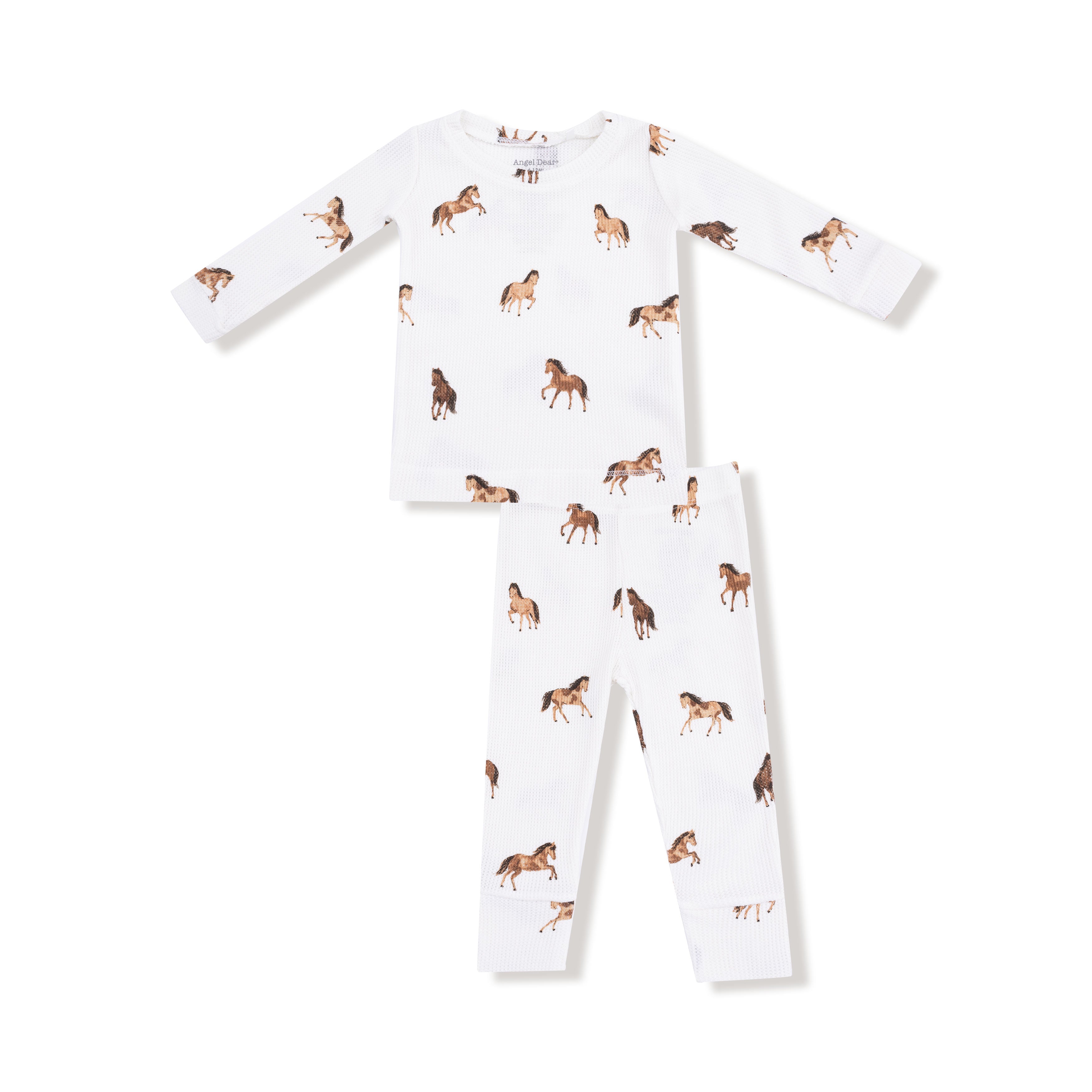Long Sleeve Loungewear Set in our  Mini Horses print from Angel Dear