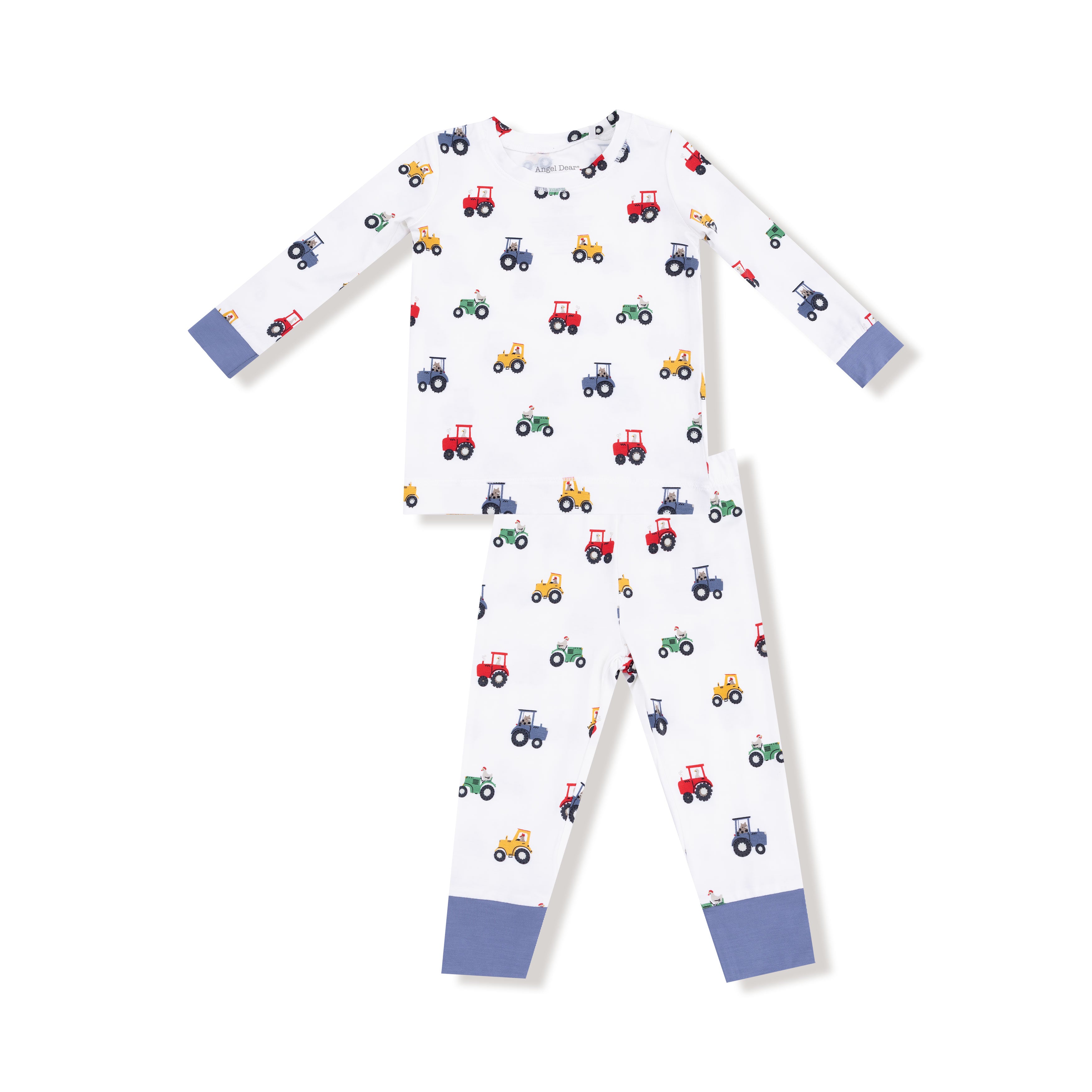 Long Sleeve Loungewear Set in our  Mini Tractors print from Angel Dear
