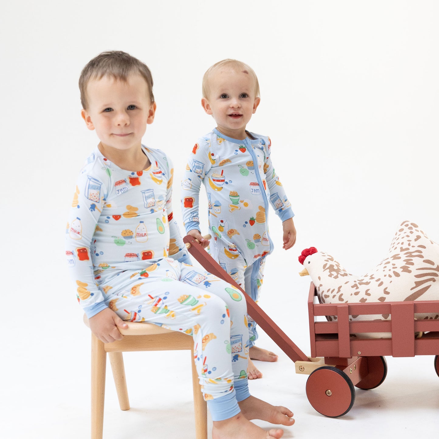 Breakfast Club Blue - Long Sleeve Loungewear Set
