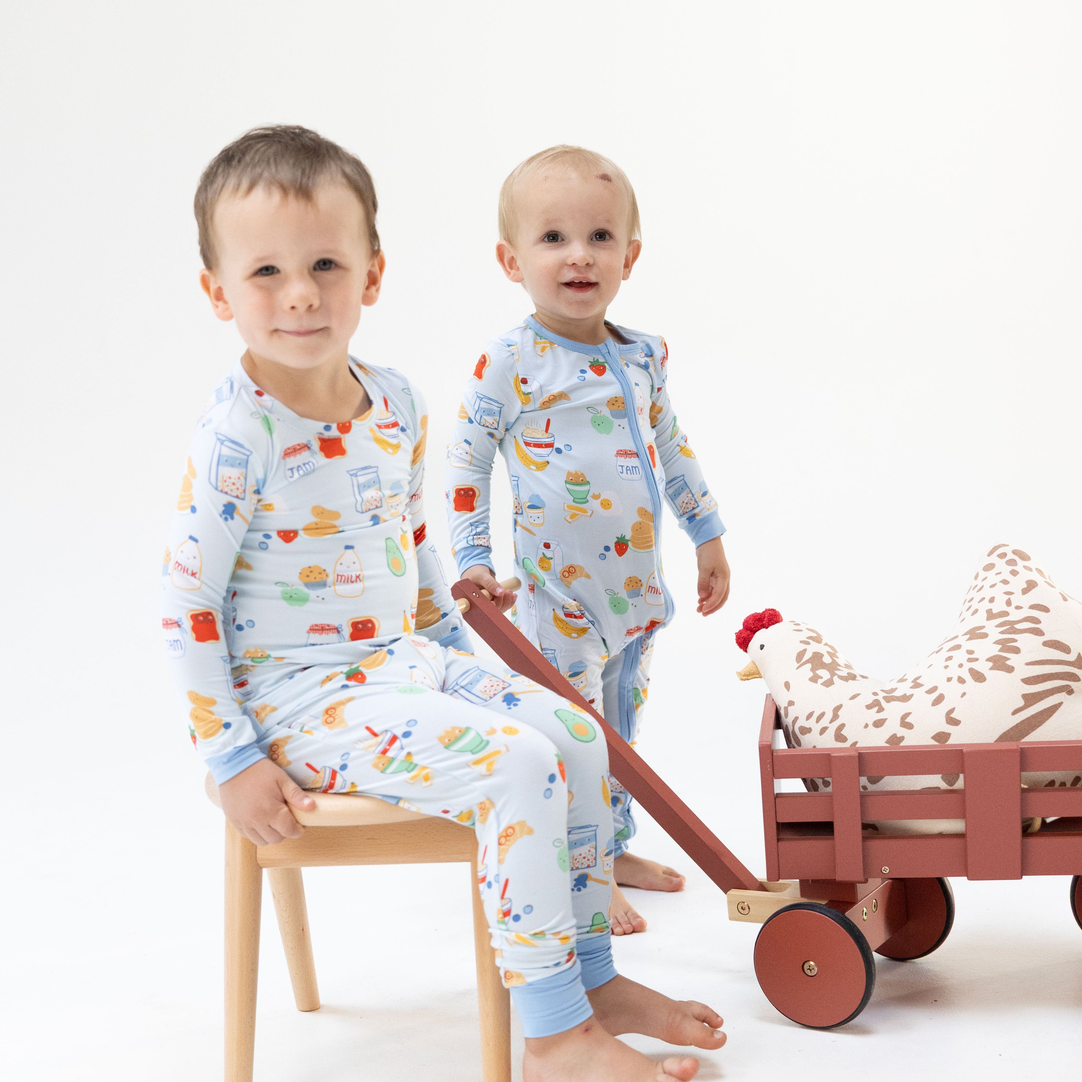 Breakfast Club Blue - Long Sleeve Loungewear Set