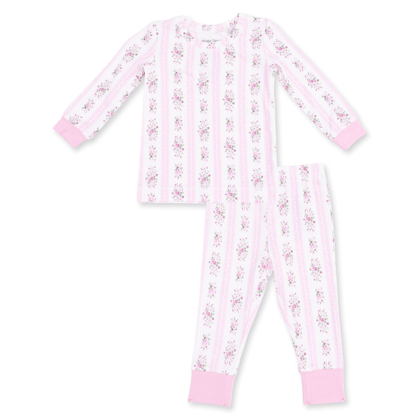 Bella Rose Stripe - Long Sleeve Loungewear Set
