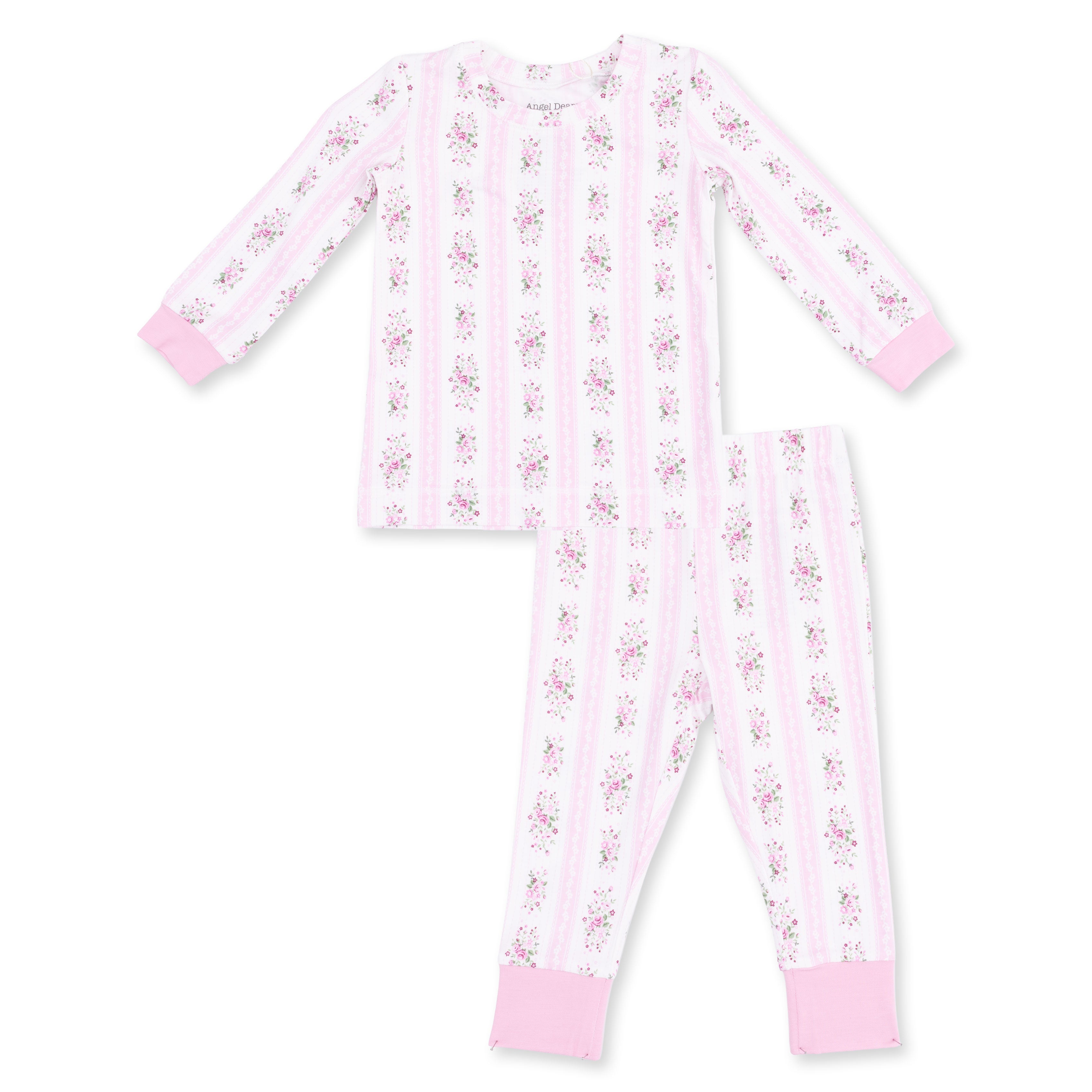 Bella Rose Stripe - Long Sleeve Loungewear Set