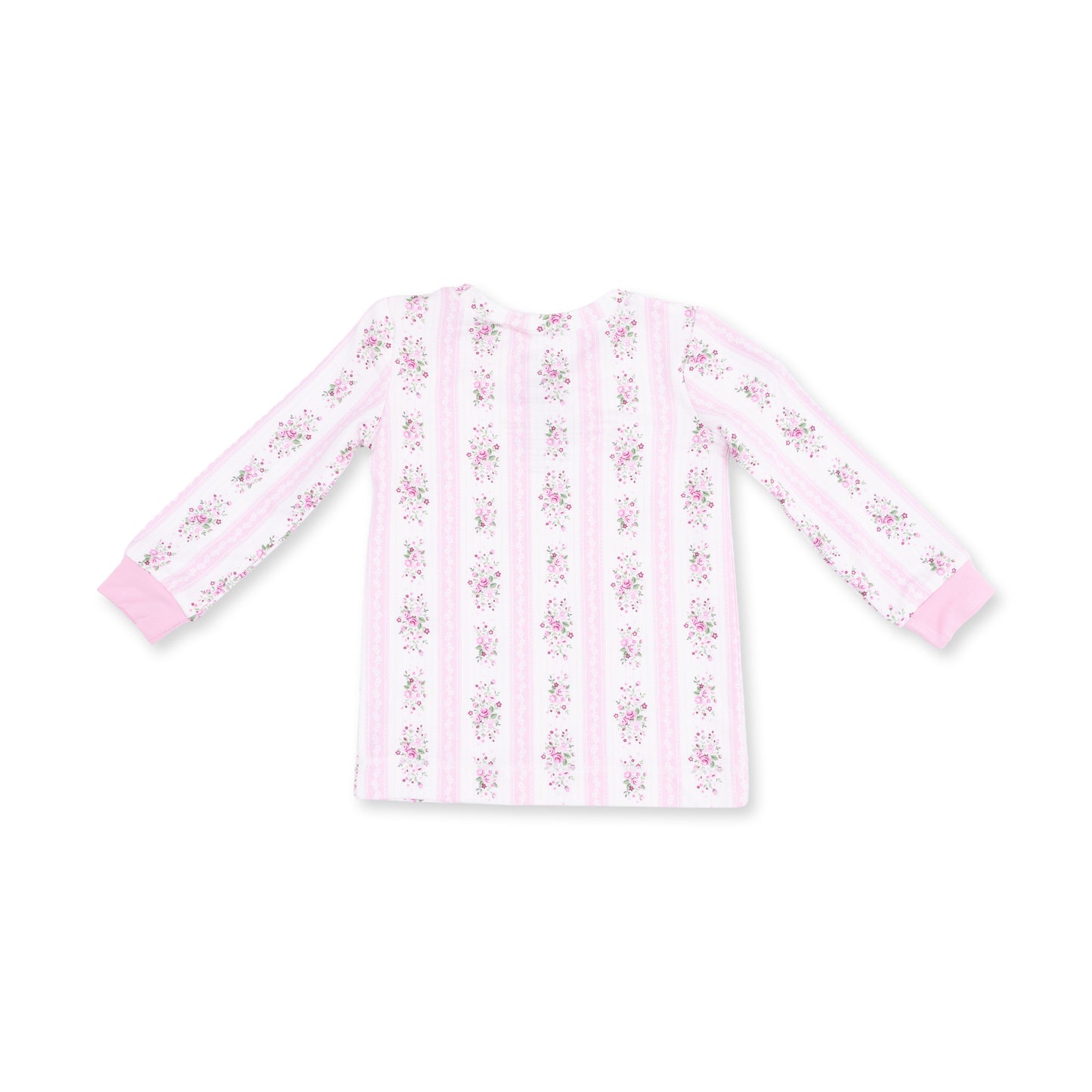 Bella Rose Stripe - Long Sleeve Loungewear Set