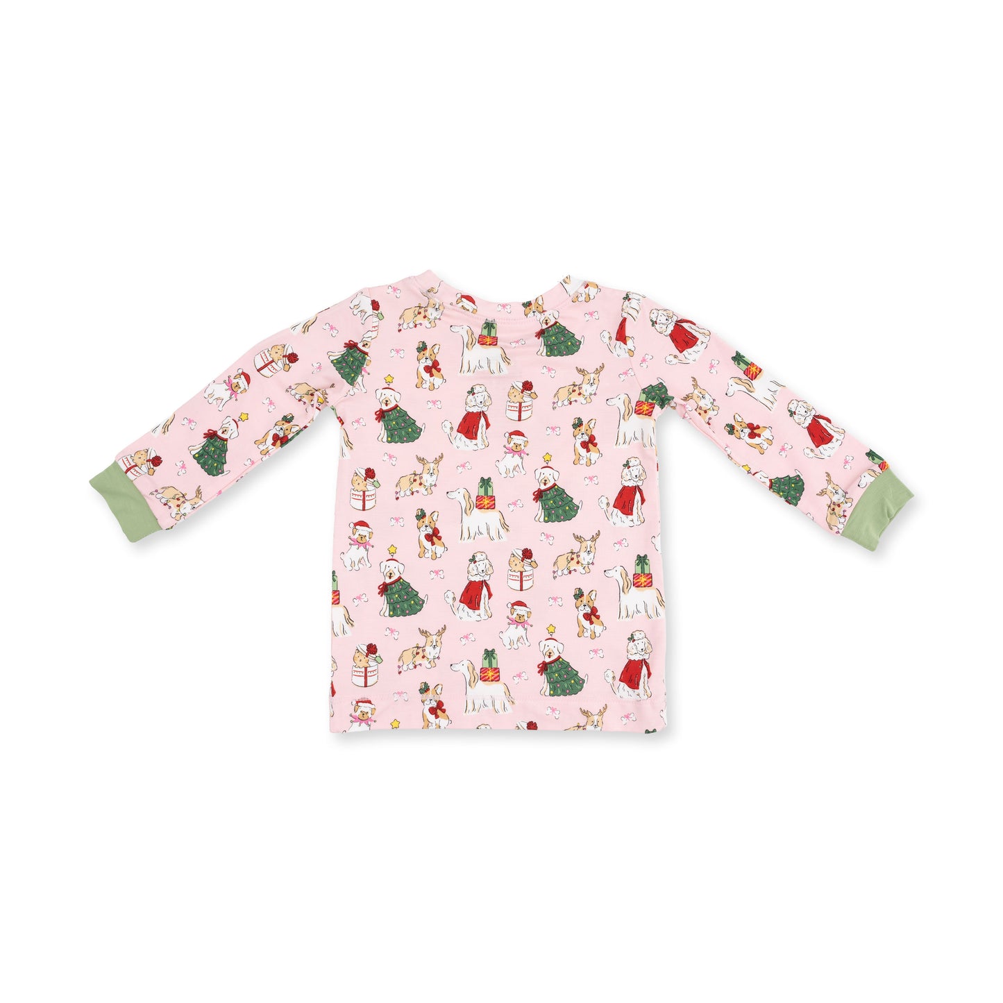 Christmas Dogs Pink - Long Sleeve Loungewear Set