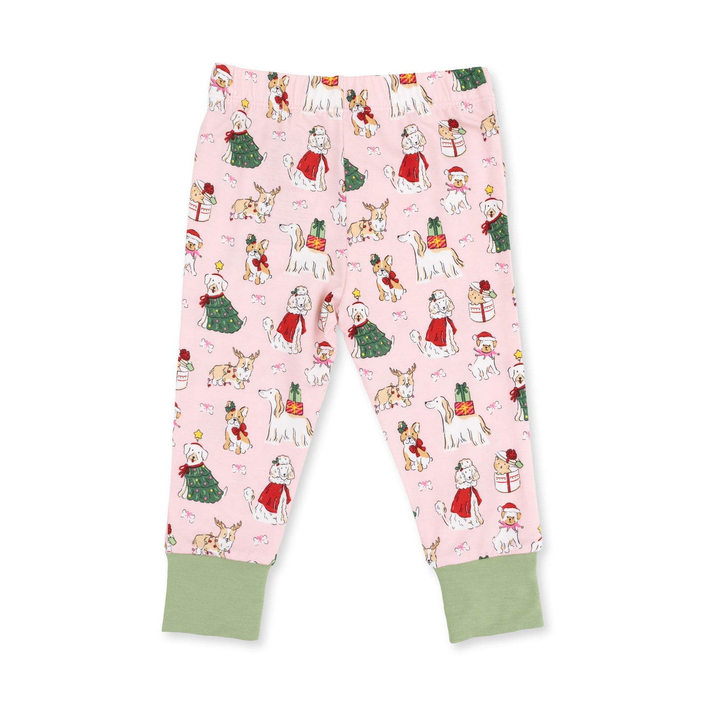Christmas Dogs Pink - Long Sleeve Loungewear Set