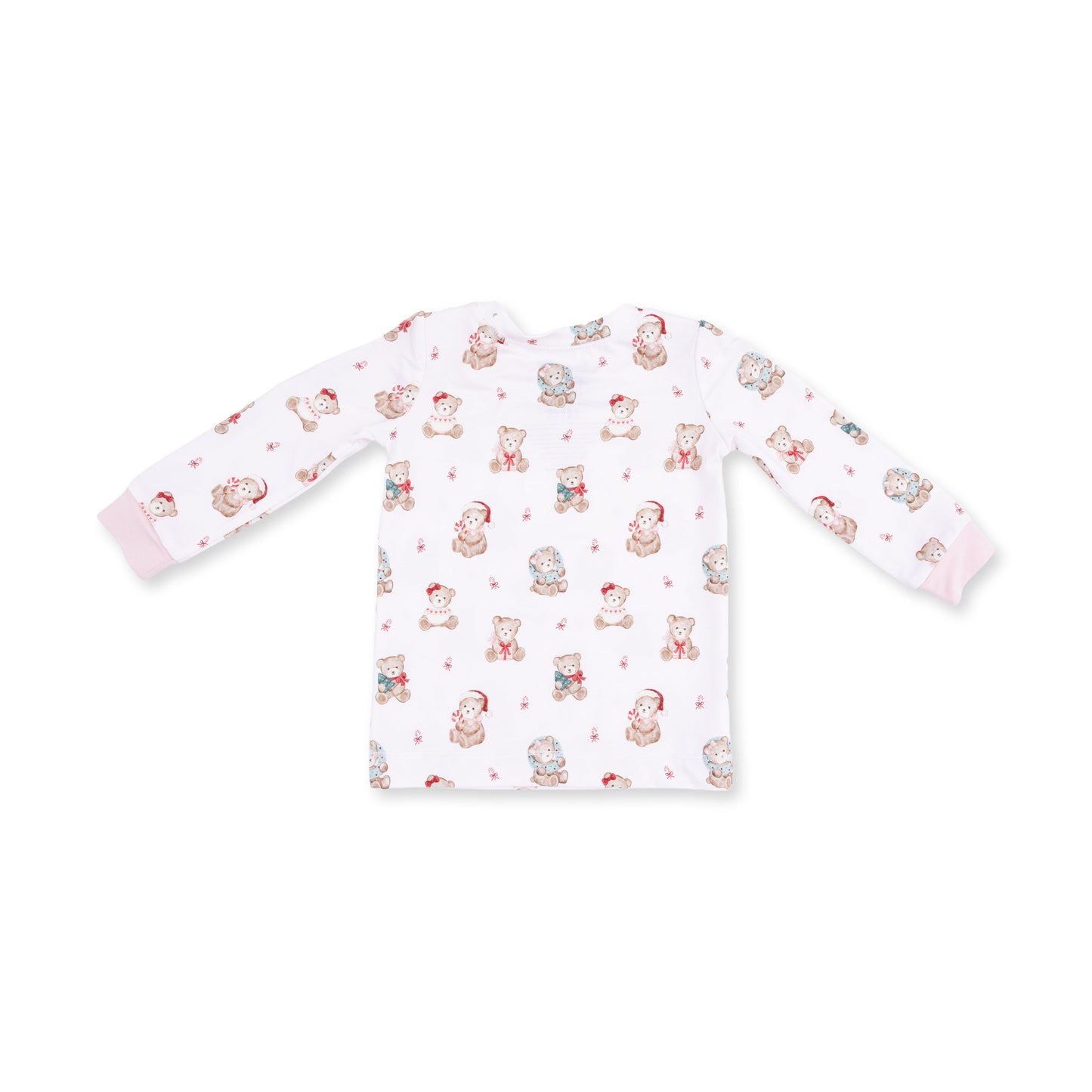 Christmas Teddy Bears Pink - Long Sleeve Loungewear Set