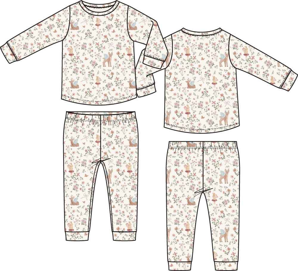 Enchanted Woodland - Long Sleeve Loungewear Set
