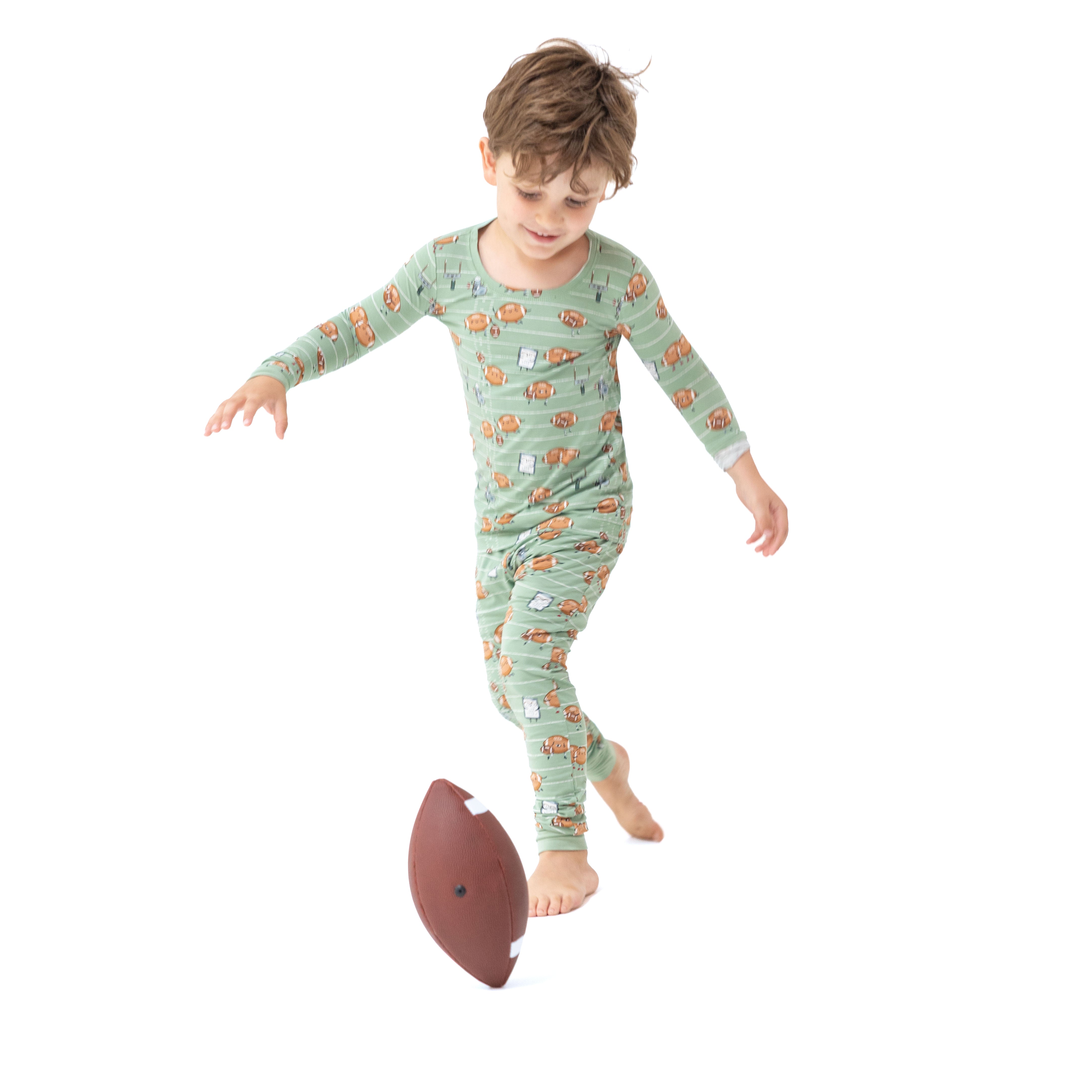Footballs Playing Football - Long Sleeve Loungewear Set