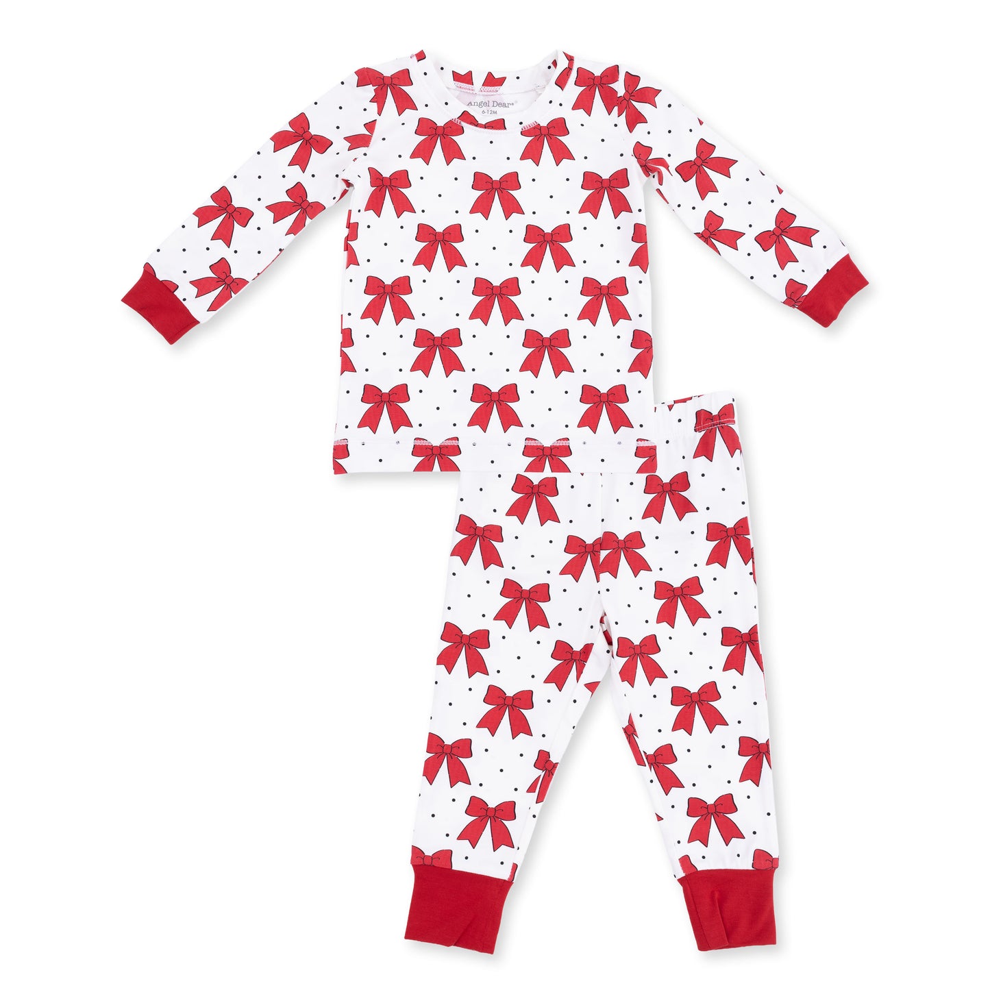 Festive Bows - Long Sleeve Loungewear Set