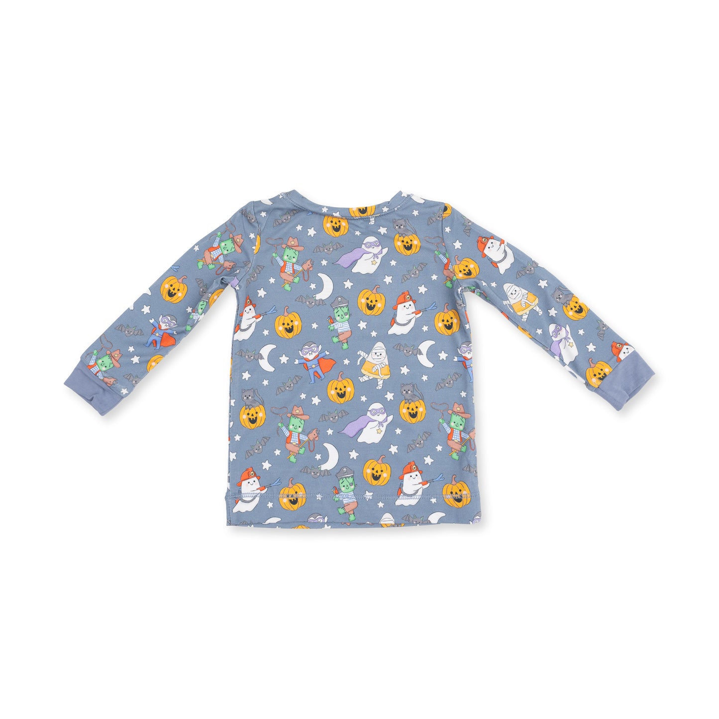 Halloween Monster Dress Up Blue - Long Sleeve Loungewear Set