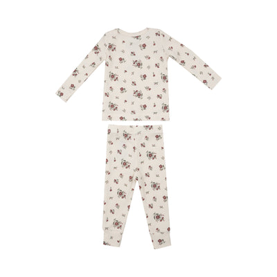 L/S Loungewear Set - Misty Rose Floral-Angel Dear