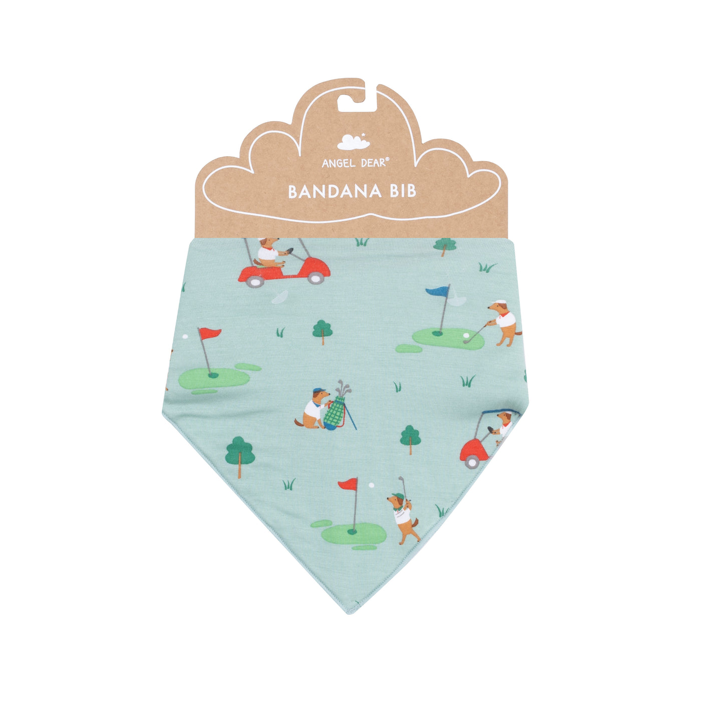 Bandana Bib - Golf Club Pups by Angel Dear