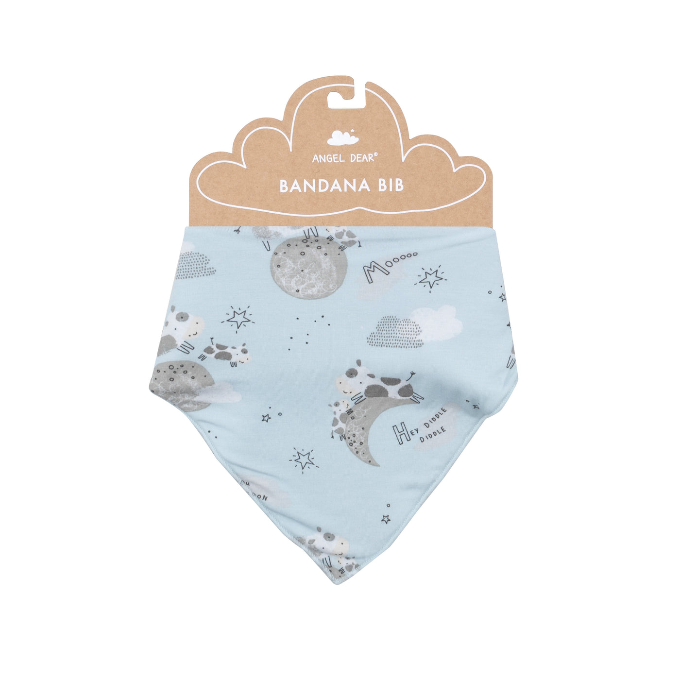 Bandana Bib - I Love You To The Moon Cows-Angel Dear