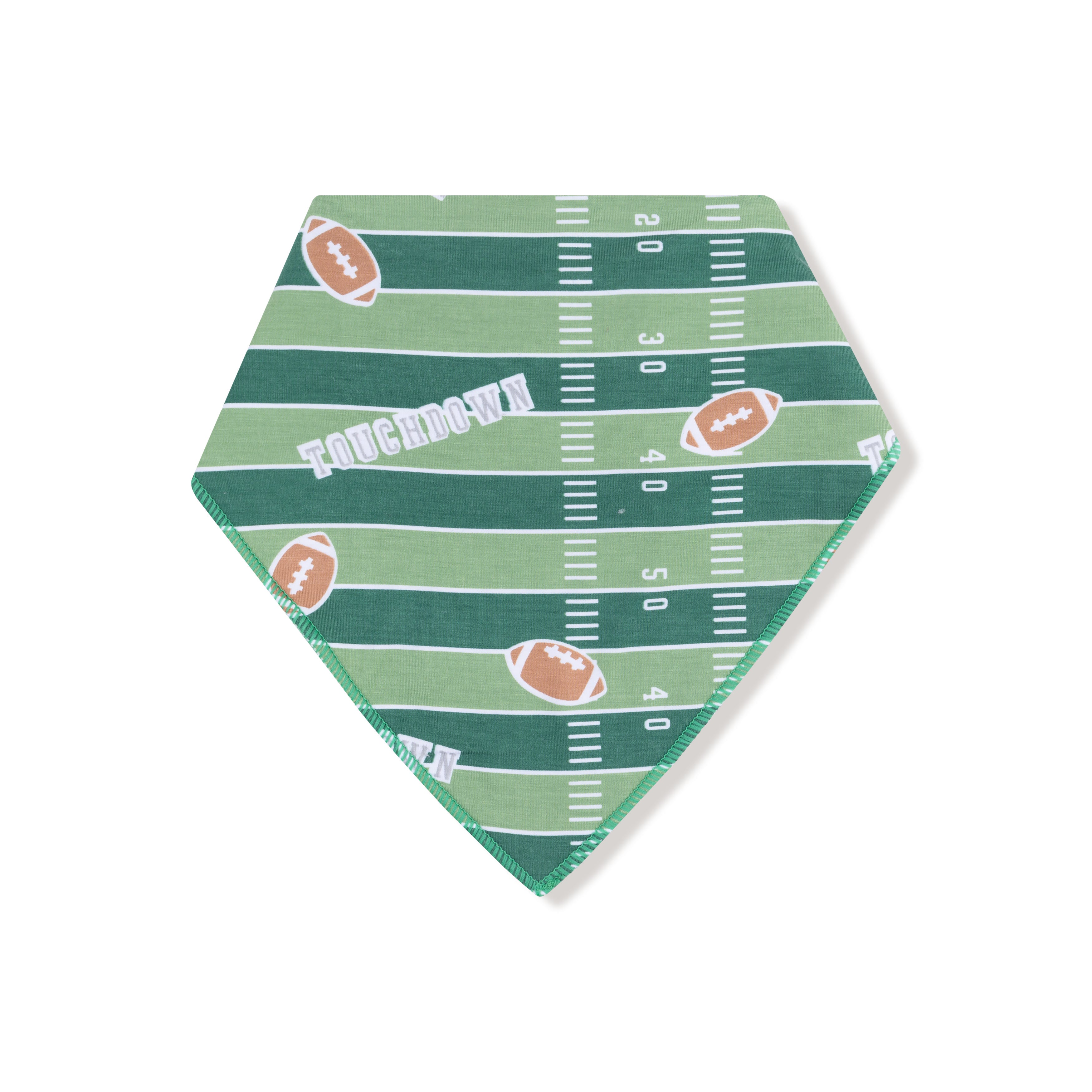 Bandana Bib in our  Football Field - Glow in the Dark print from Angel Dear