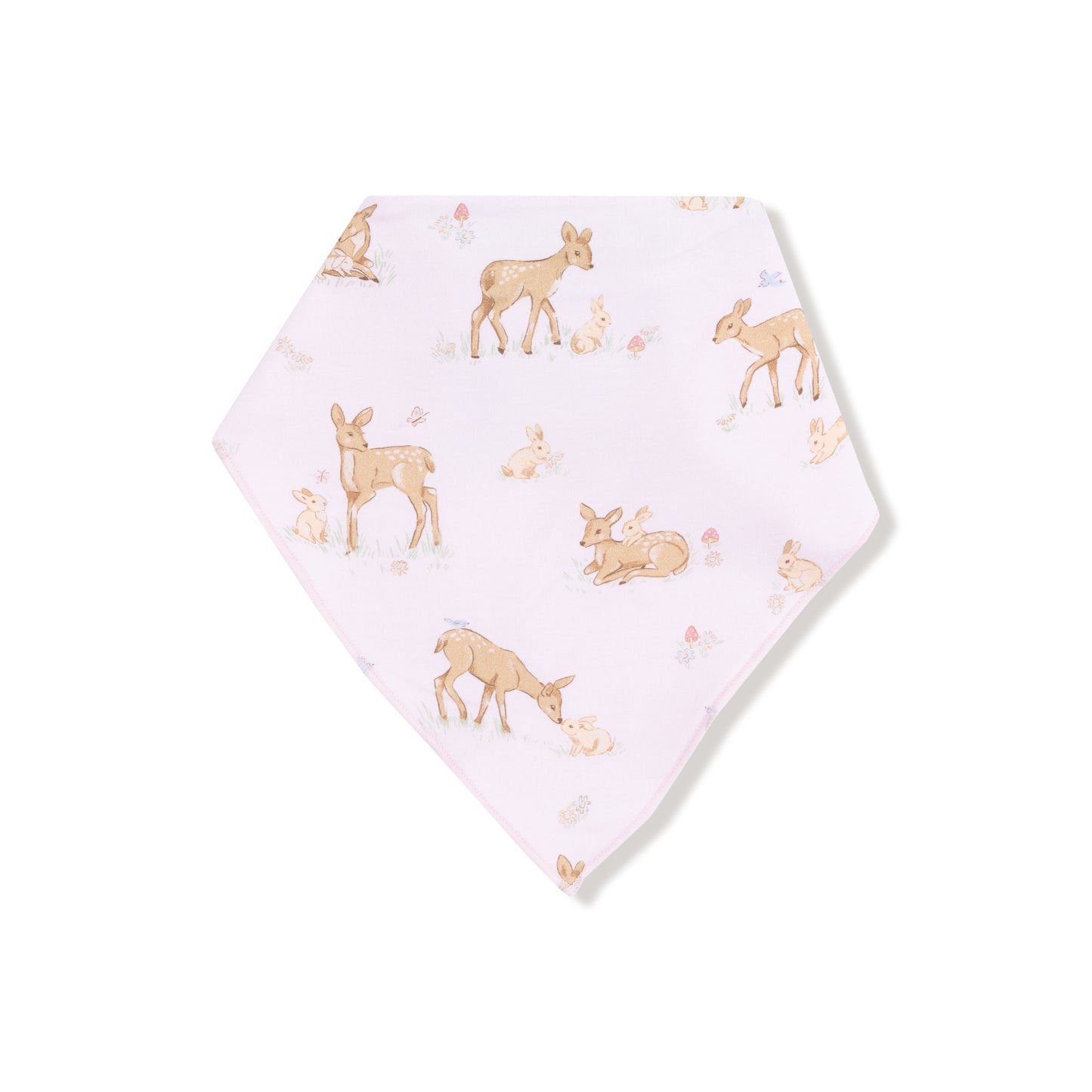 Bandana Bib in our  Little Fawn print from Angel Dear