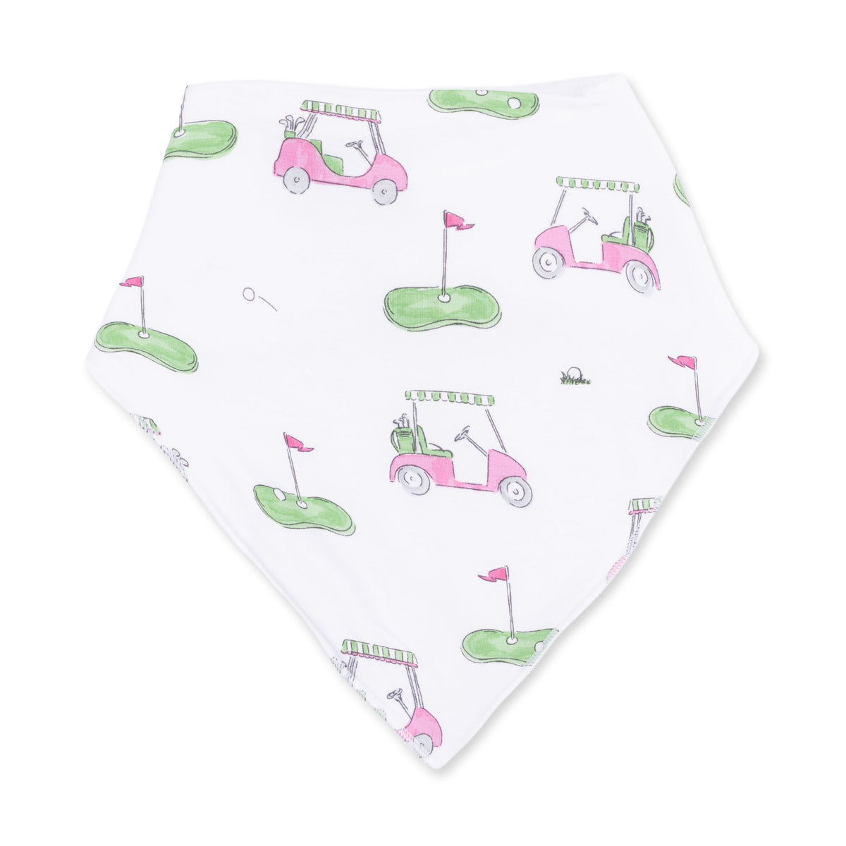 Golf Carts Pink - Bandana Bib
