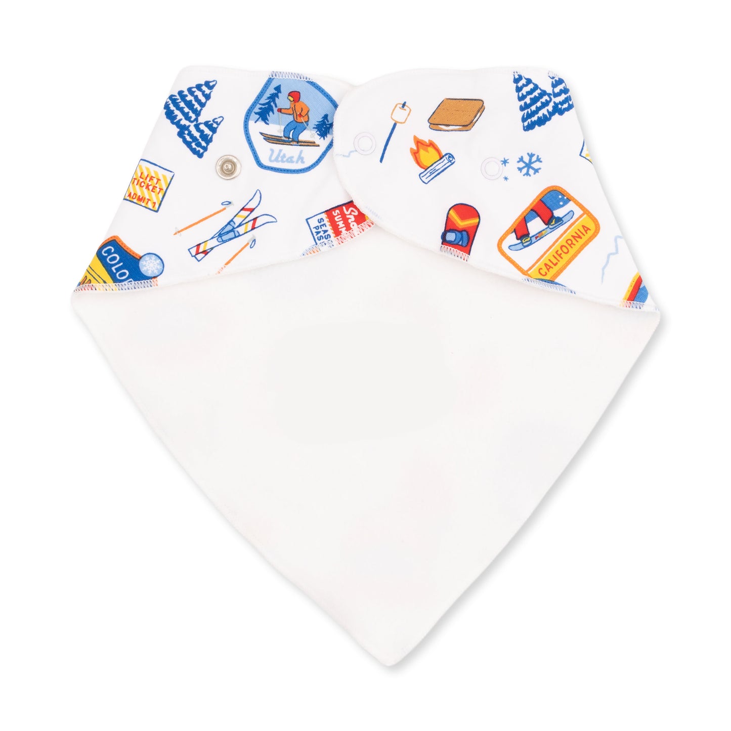 Vintage Ski Patches - Bandana Bib