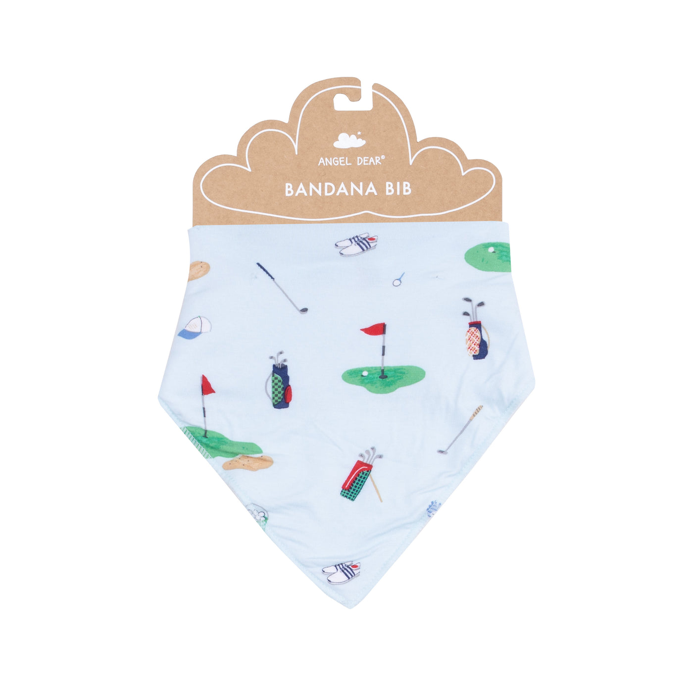 Bandana Bib - Golf Things Blue-Angel Dear