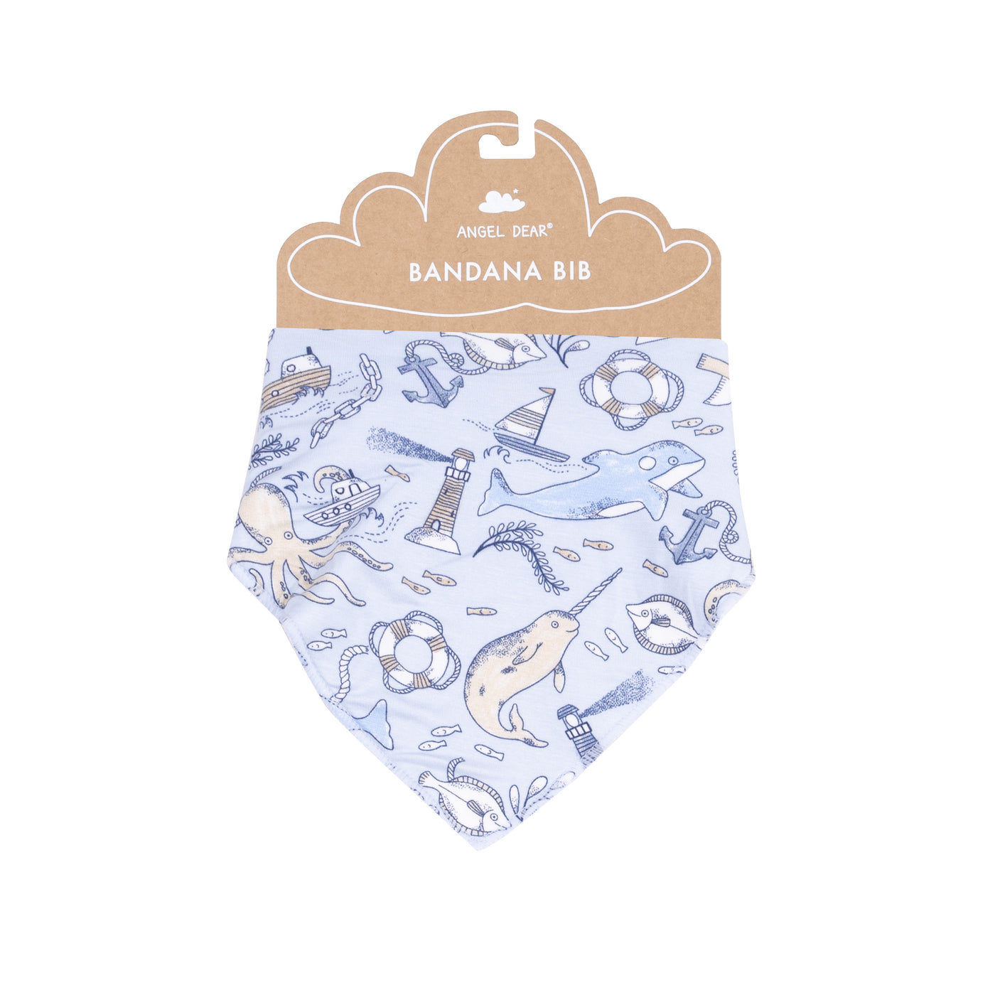 Bandana Bib - Nautical Notebook