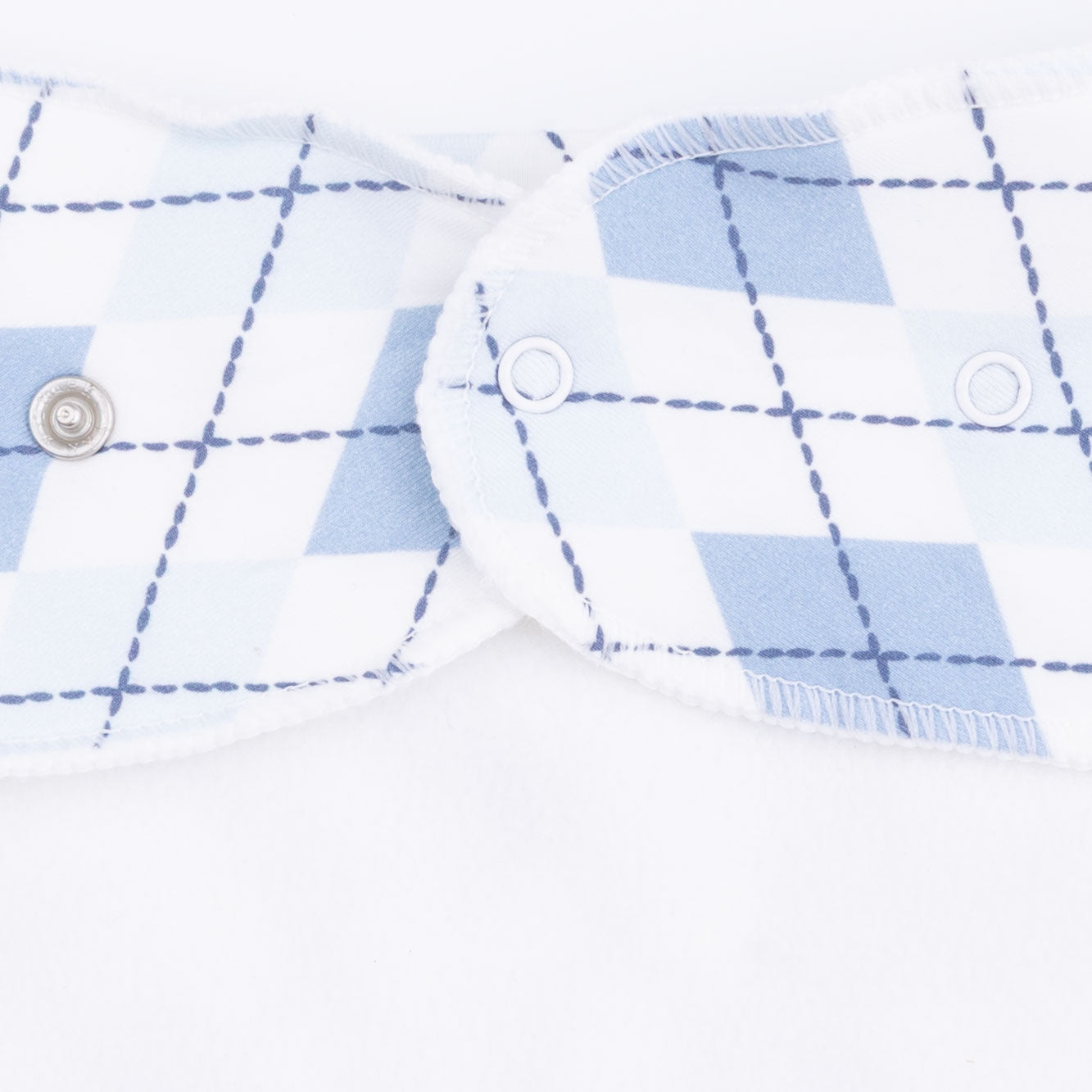 Blue Argyle - Bandana Bib-Angel Dear