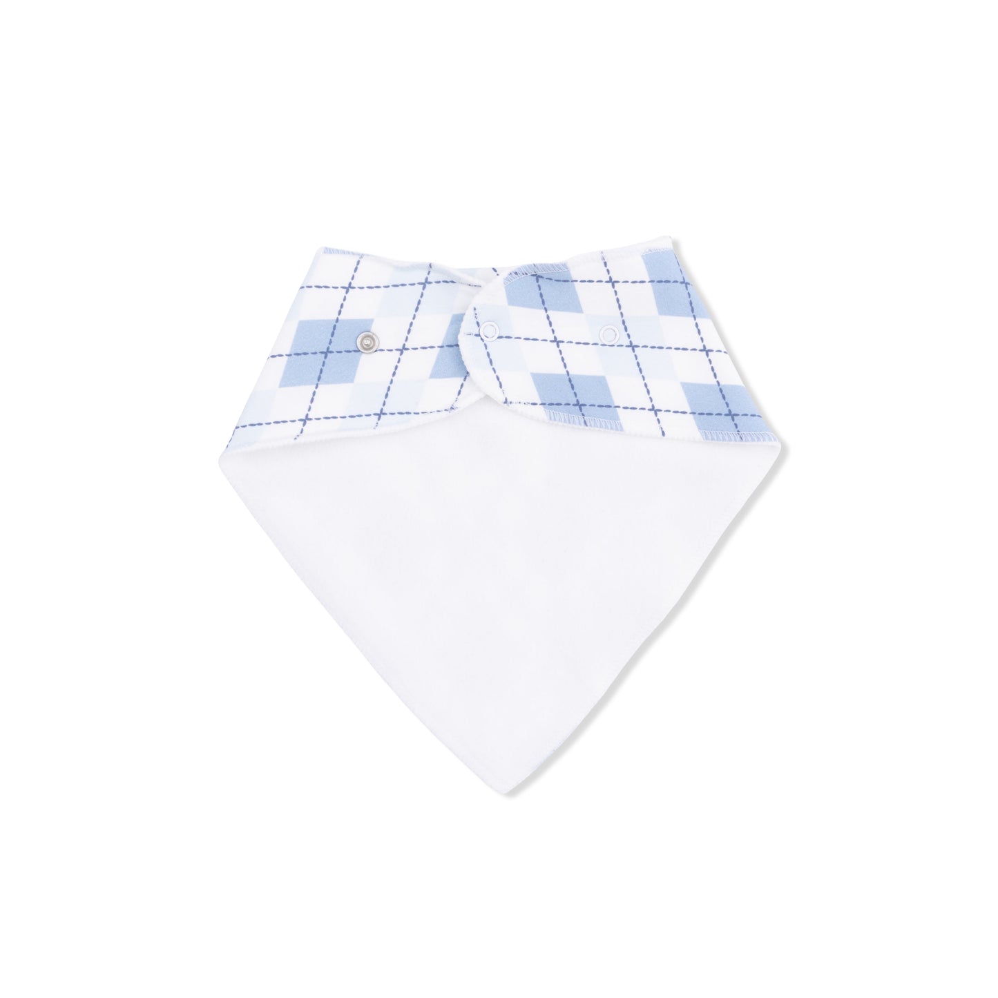 Blue Argyle - Bandana Bib-Angel Dear