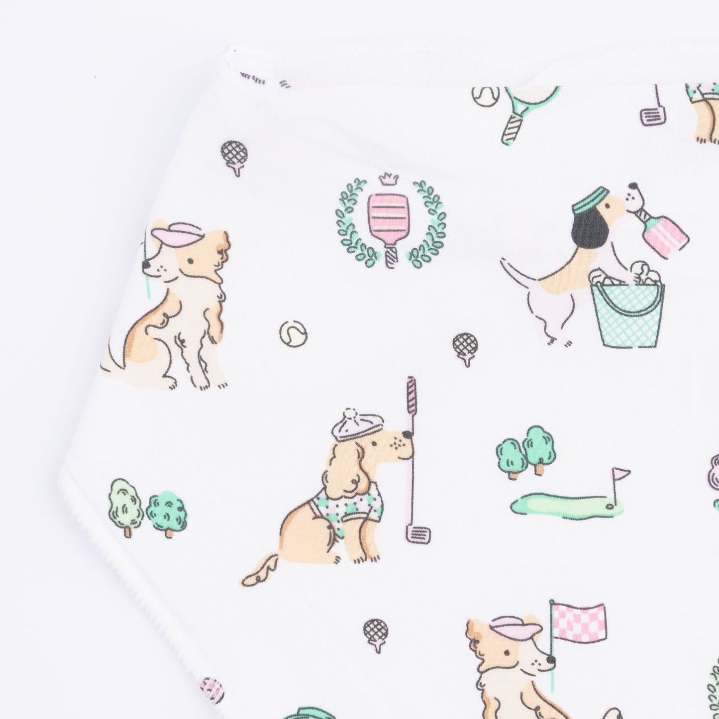 Country Club Dogs Pink - Bandana Bib-Angel Dear