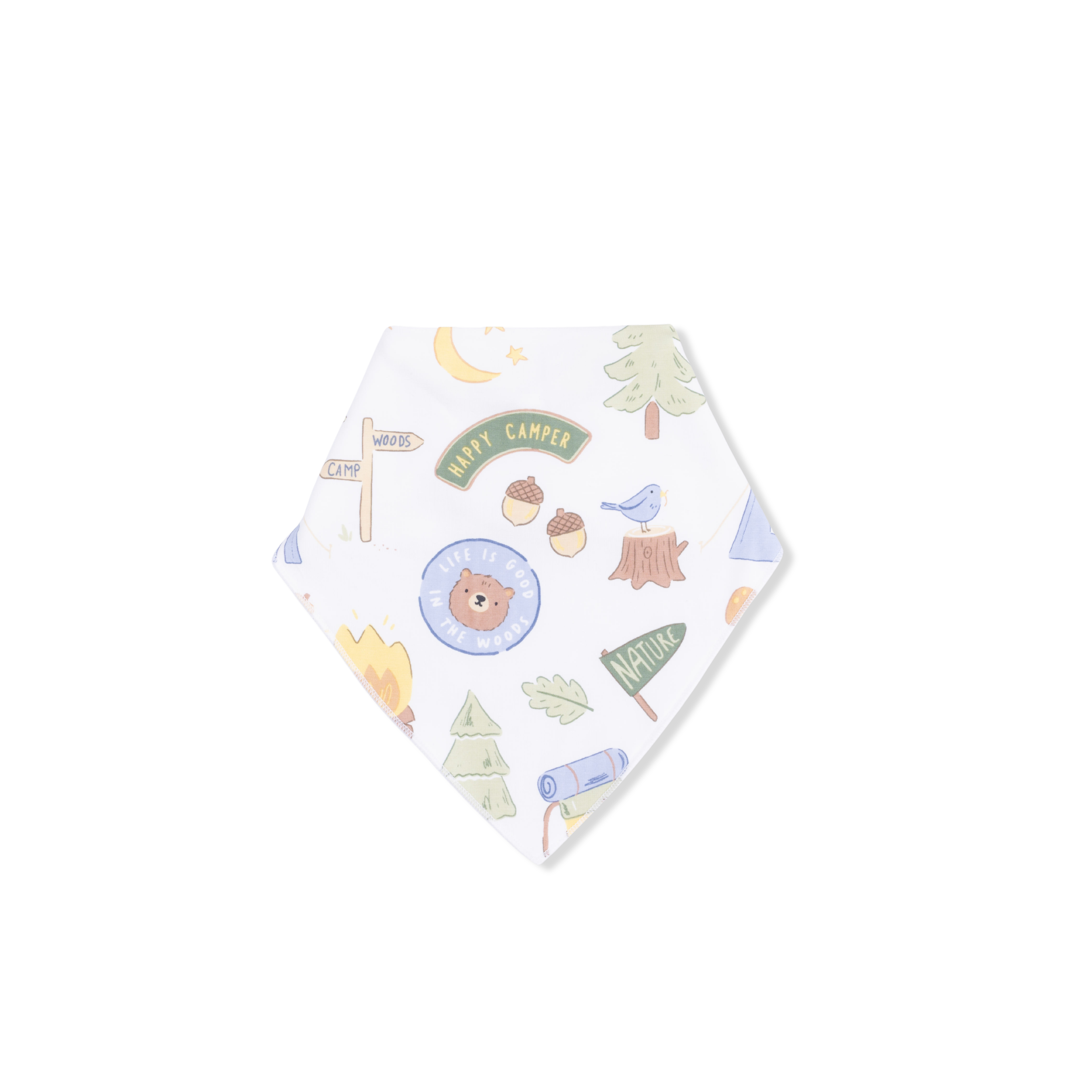 Camping Blue - Bandana Bib-Angel Dear