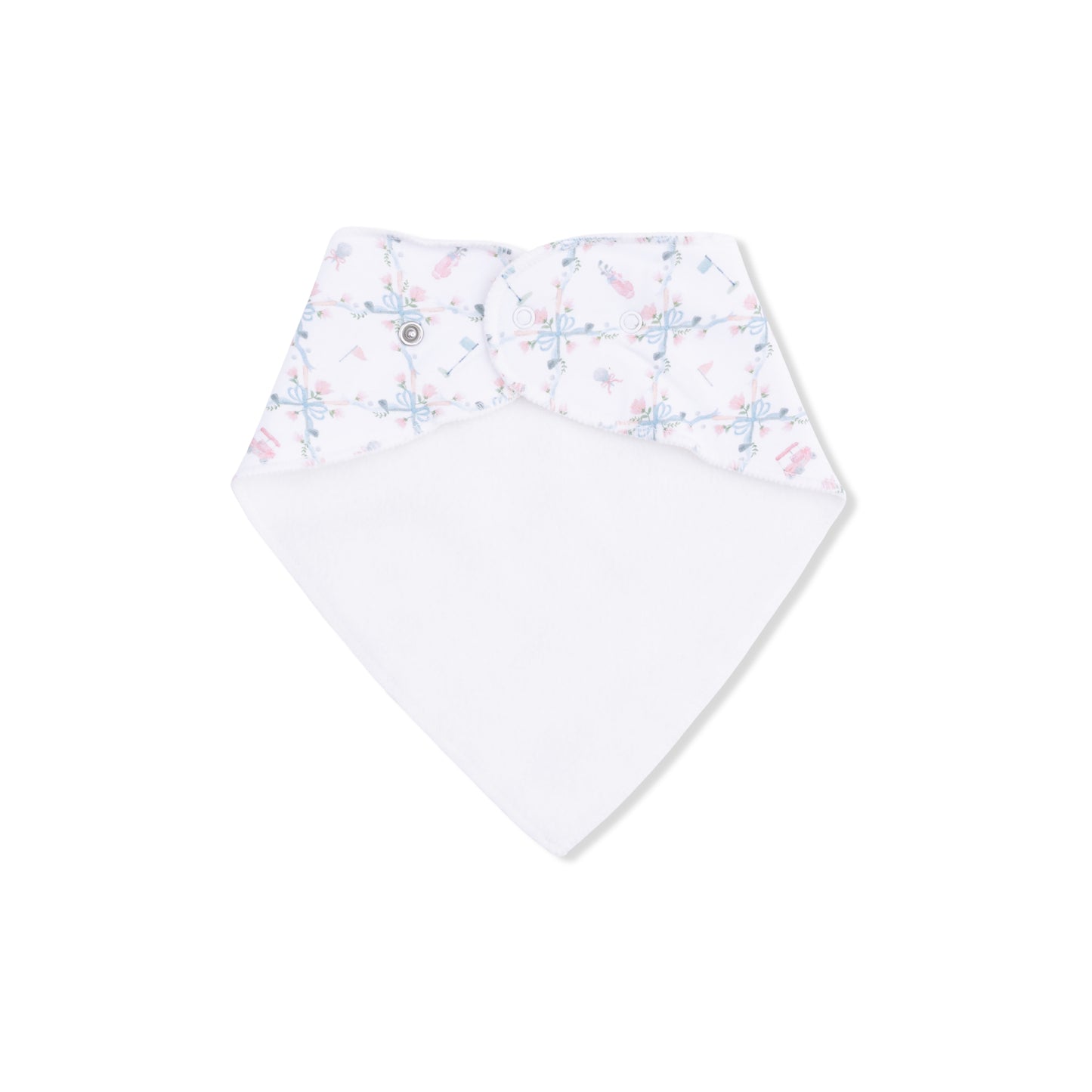 Golf Trellis Pink - Bandana Bib