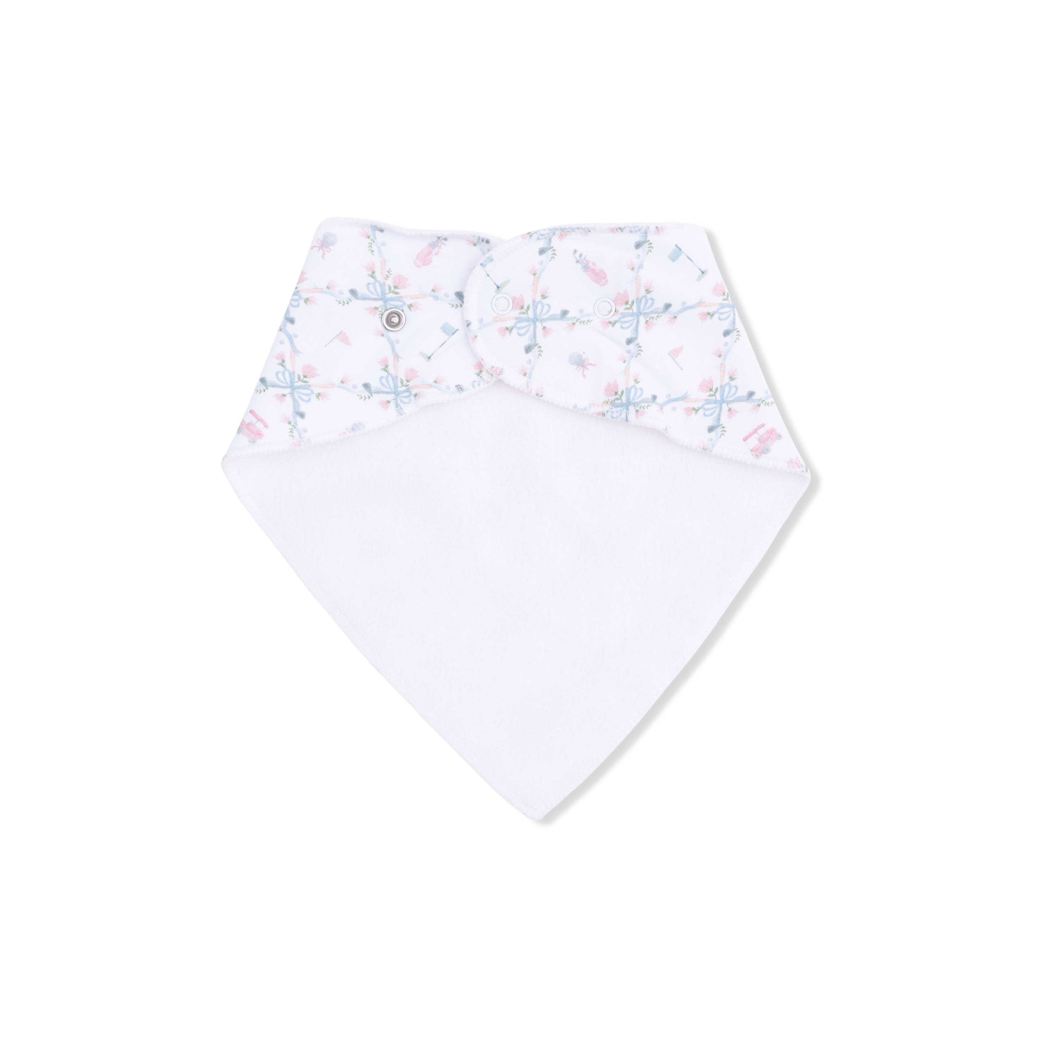 Golf Trellis Pink - Bandana Bib