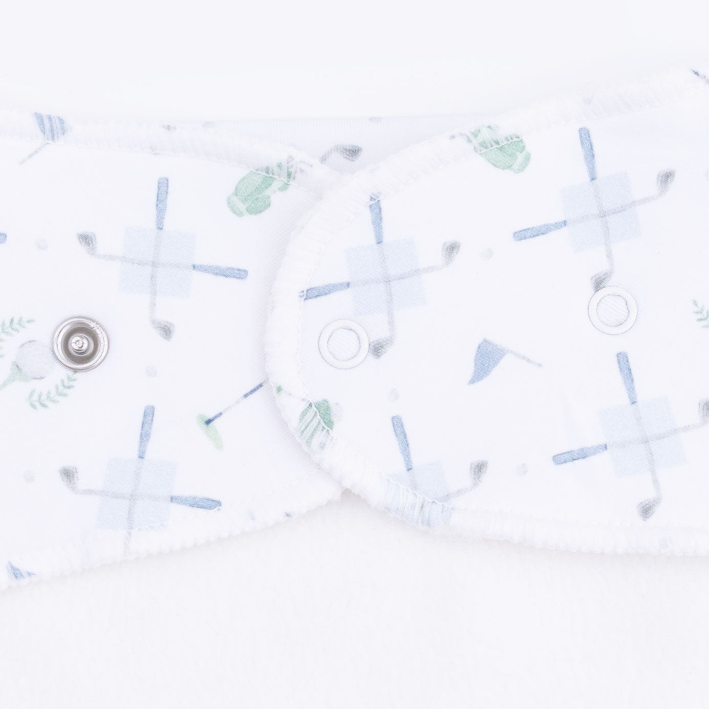 Golf Trellis Blue - Bandana Bib-Angel Dear
