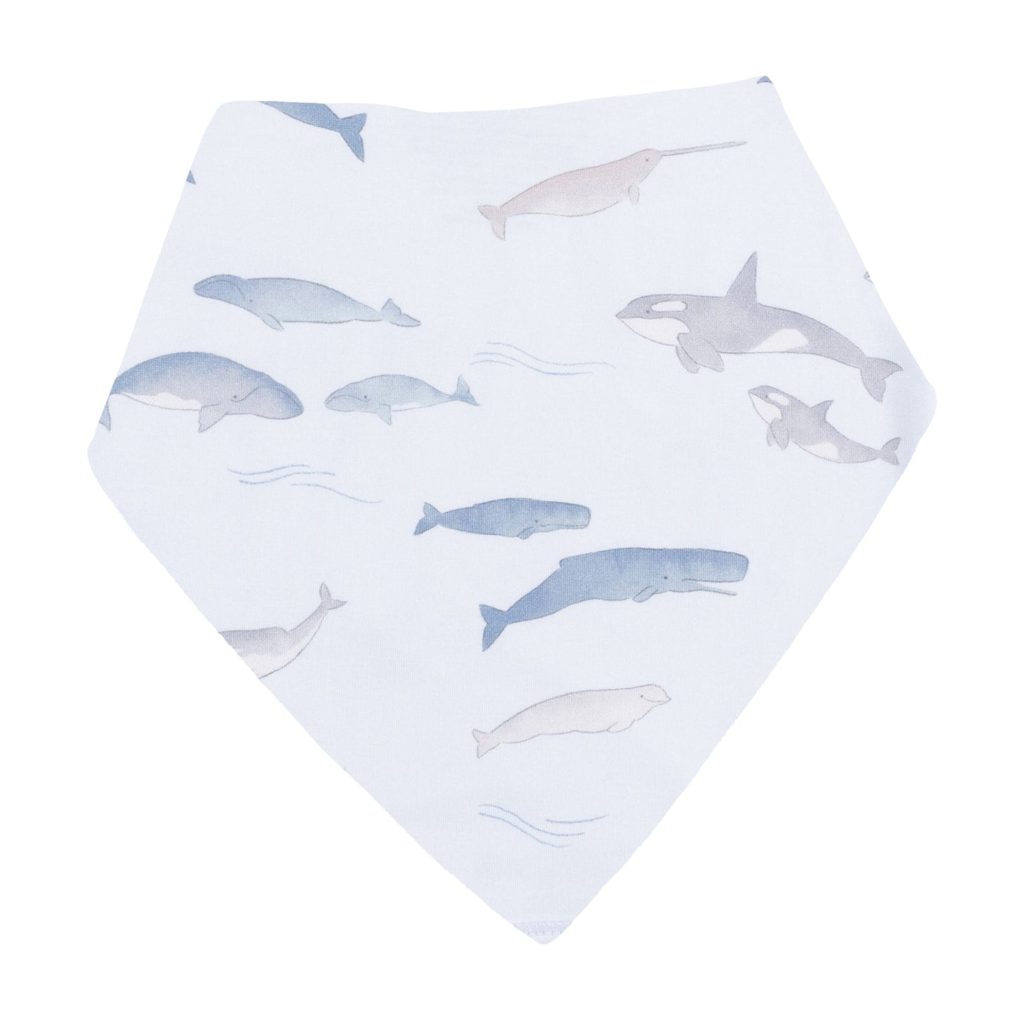 Little Whales - Polo Shortie & Bandana Bib-Angel Dear