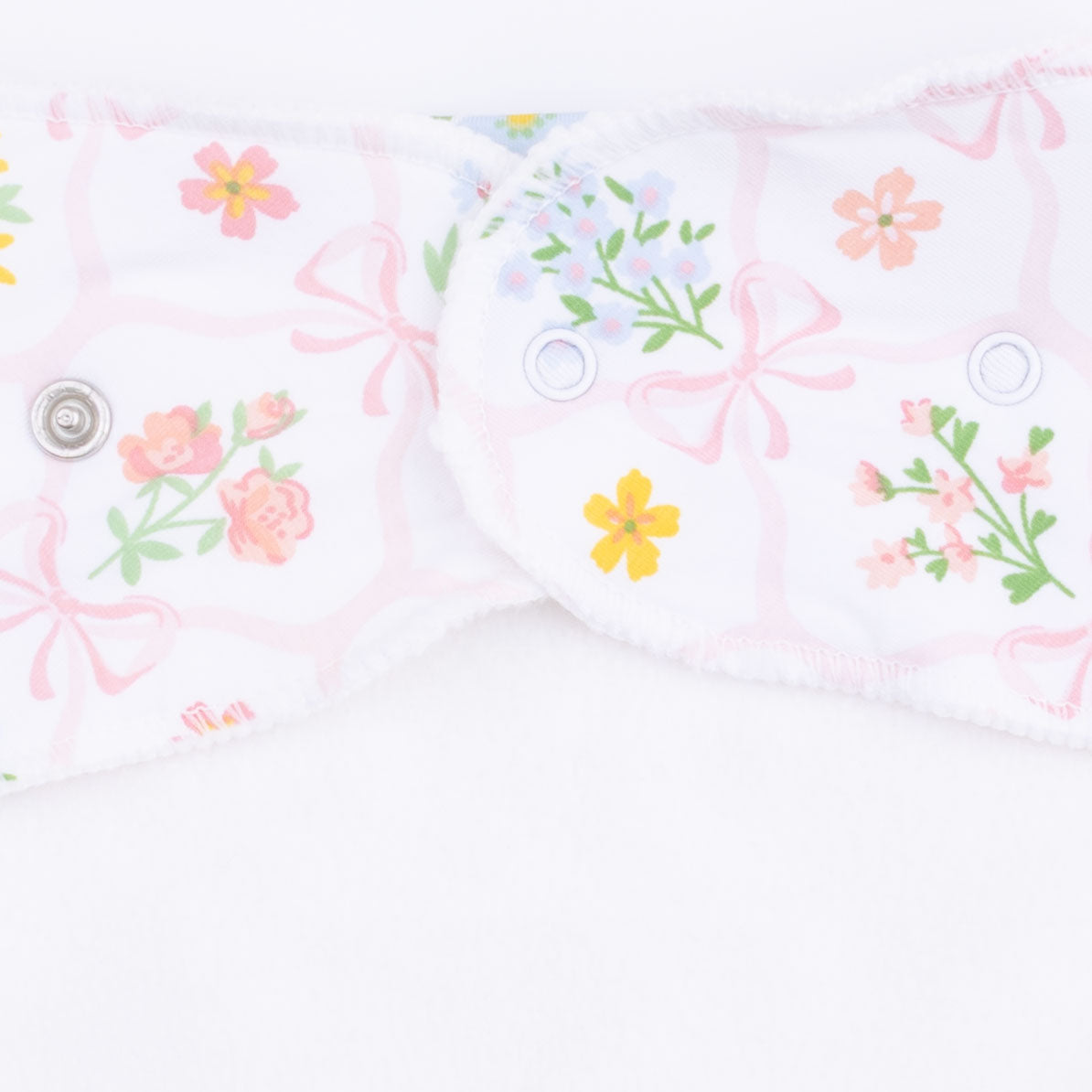 Spring Blooms Bow Trellis - Bandana Bib