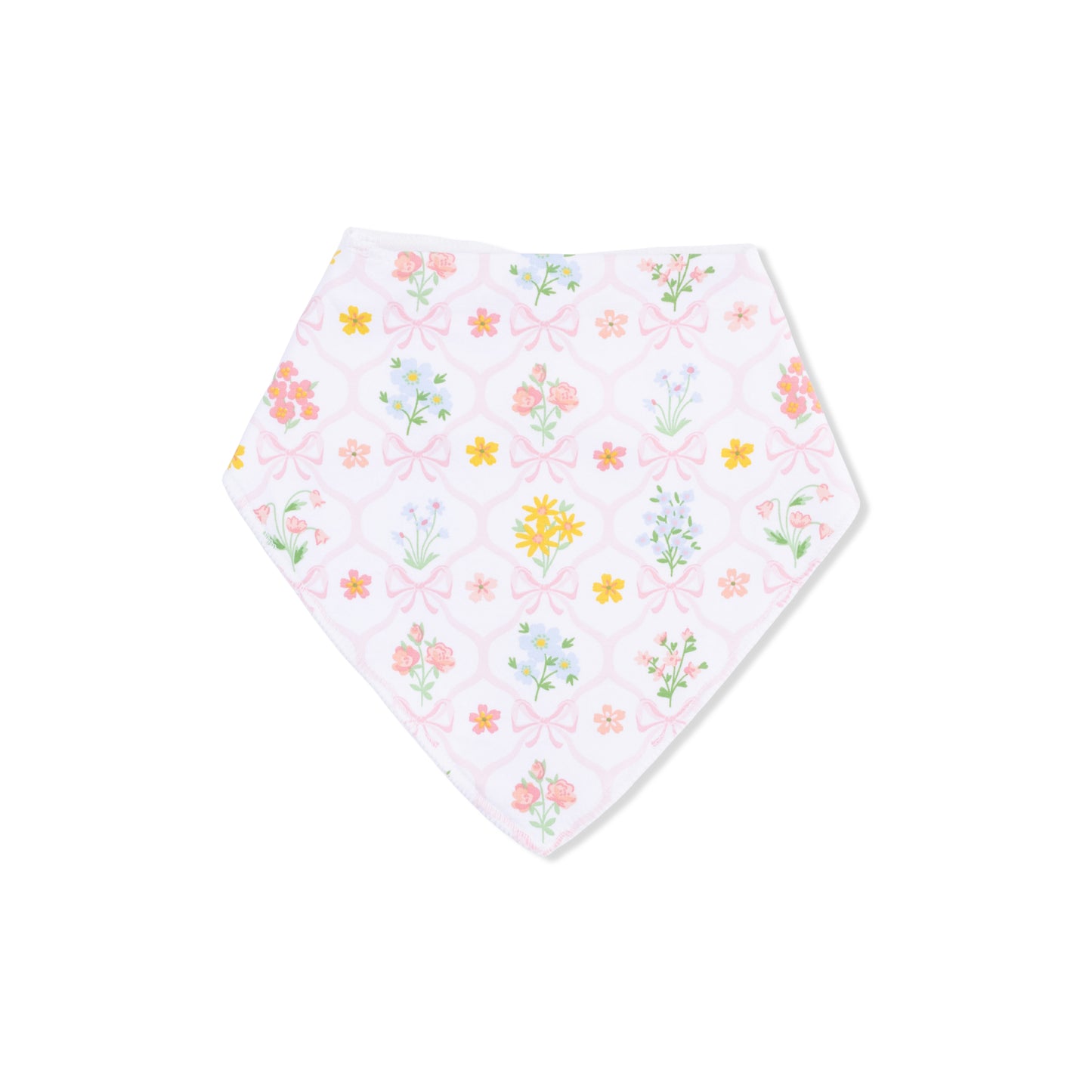 Spring Blooms Bow Trellis - Bandana Bib