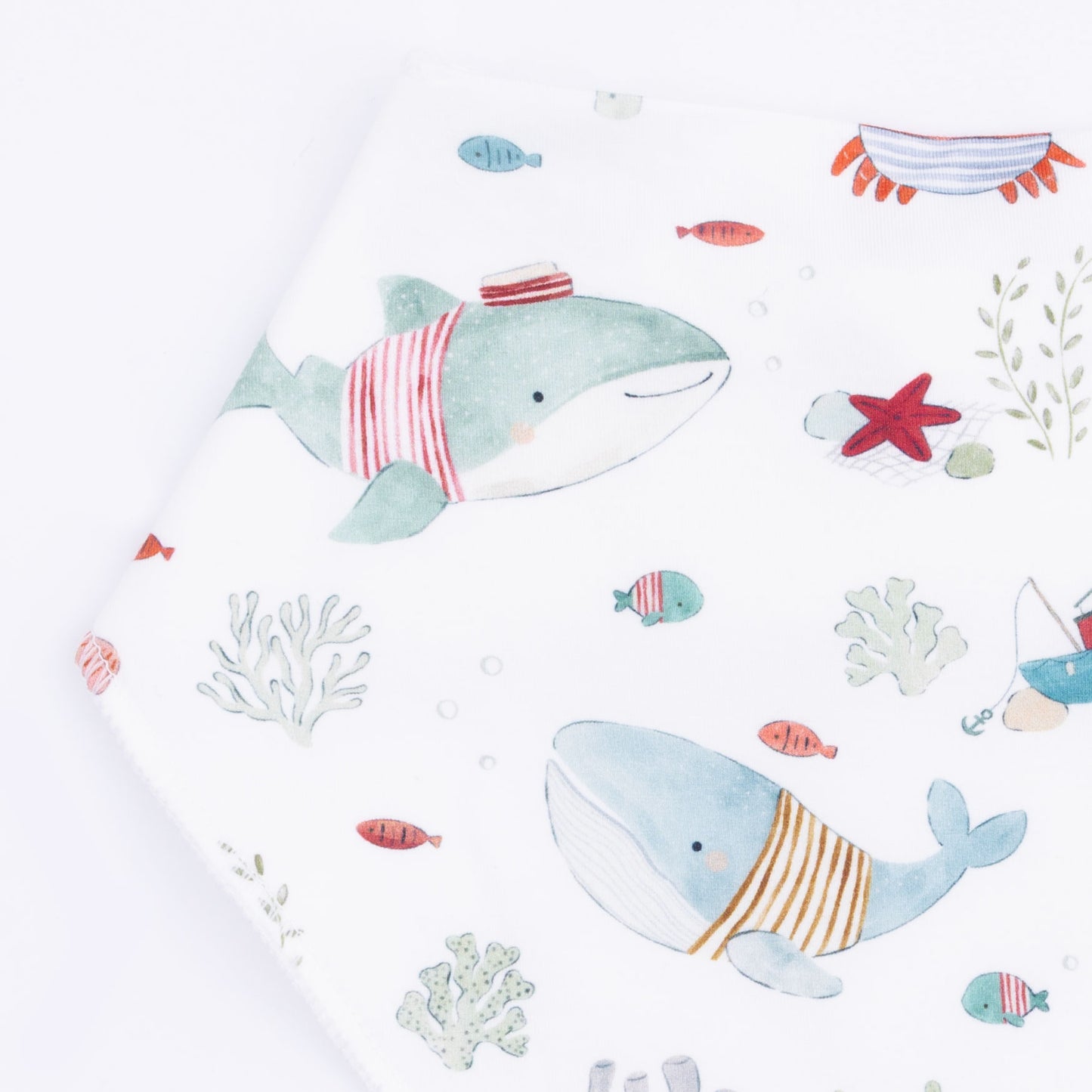 Sailor Sea Creatures - Bandana Bib-Angel Dear