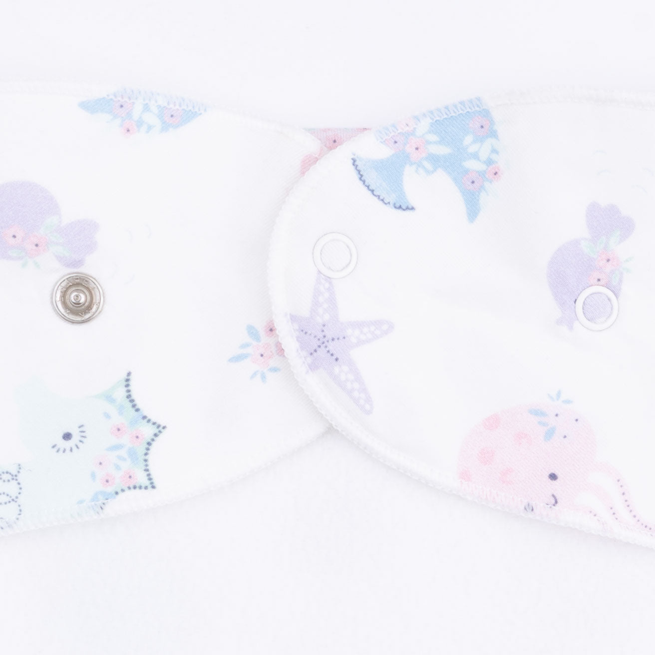 Floral Sea Creatures - Bandana Bib-Angel Dear