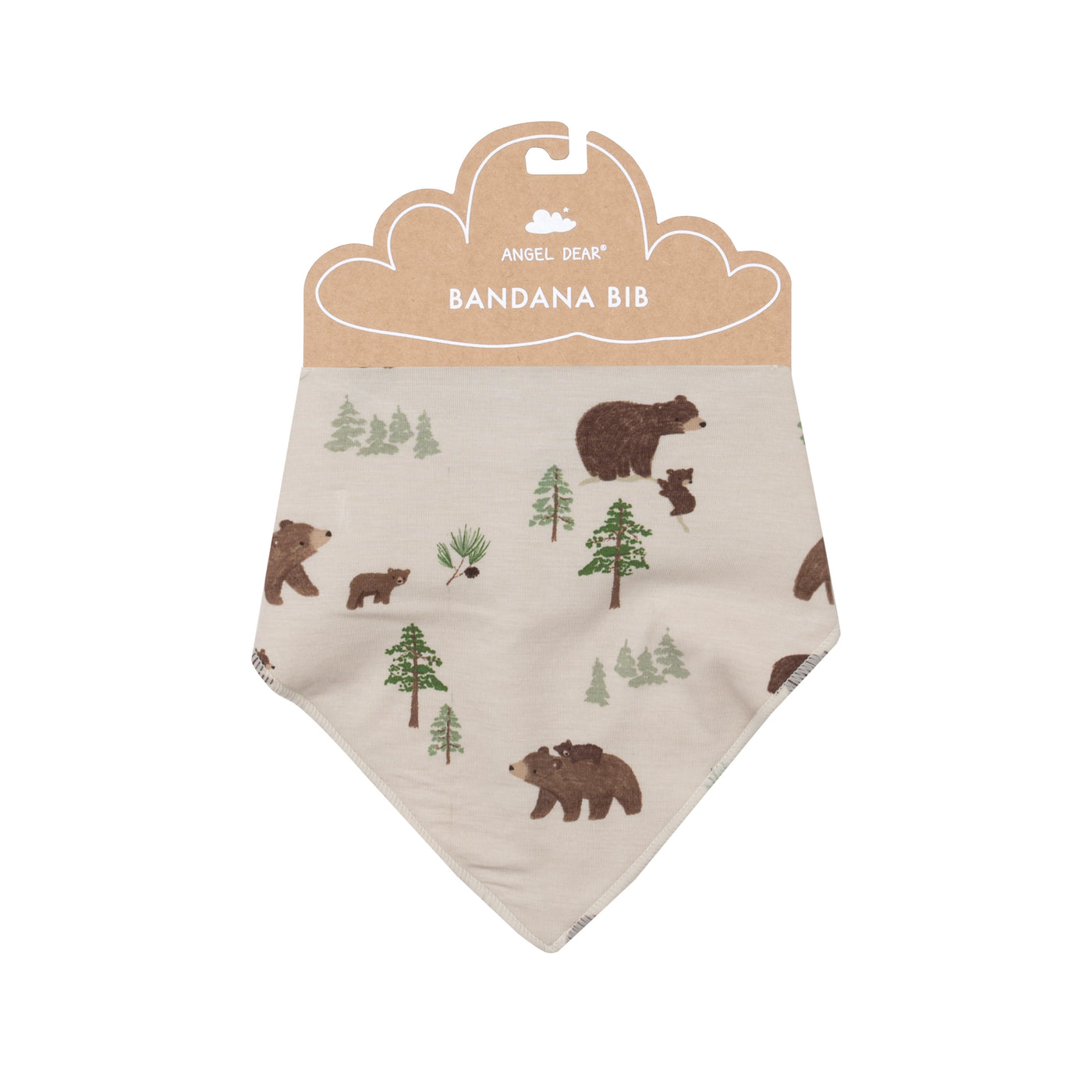 Bandana Bib - Sweet Brown Bears-Angel Dear