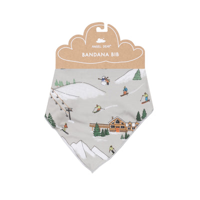 Bandana Bib - Winter Fun Skiers-Angel Dear