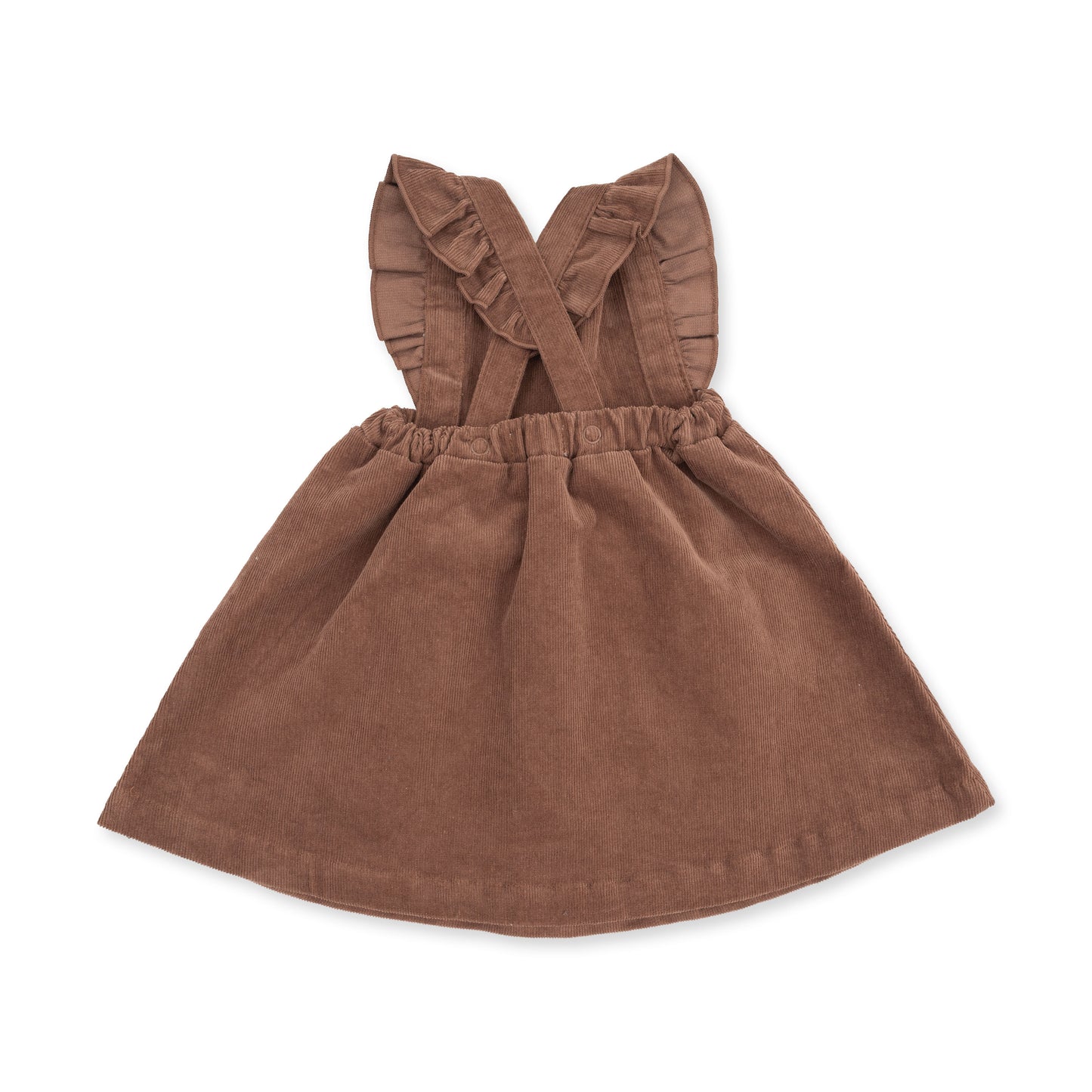 Solid Beaver Fur Corduroy - Pinafore Dress