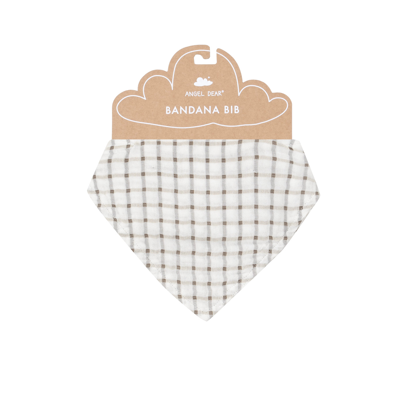 Bandana Bib - Cozy Plaid-Angel Dear