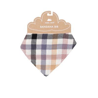 Bandana Bib - Harvest Plaid-Angel Dear