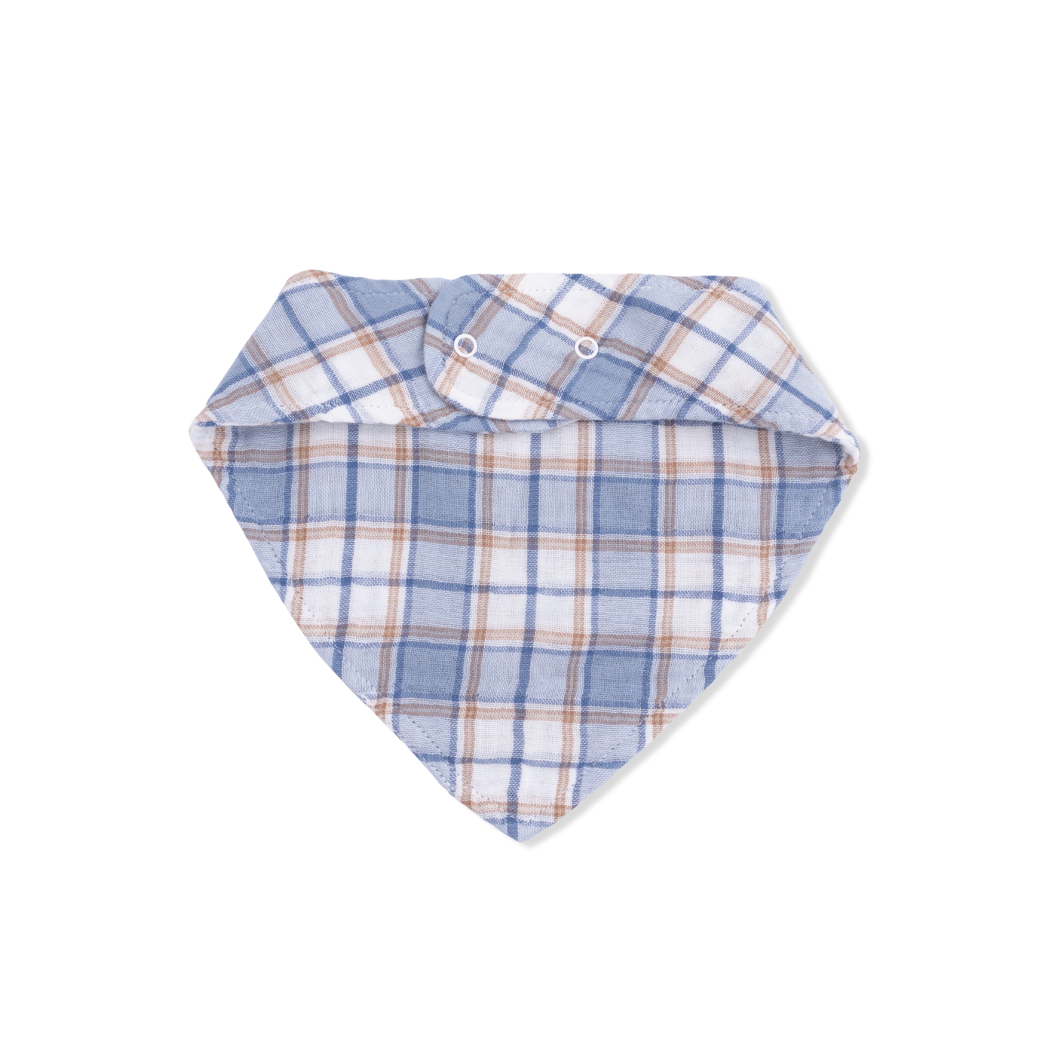 Western Boot Plaid - Bandana Bib-Angel Dear