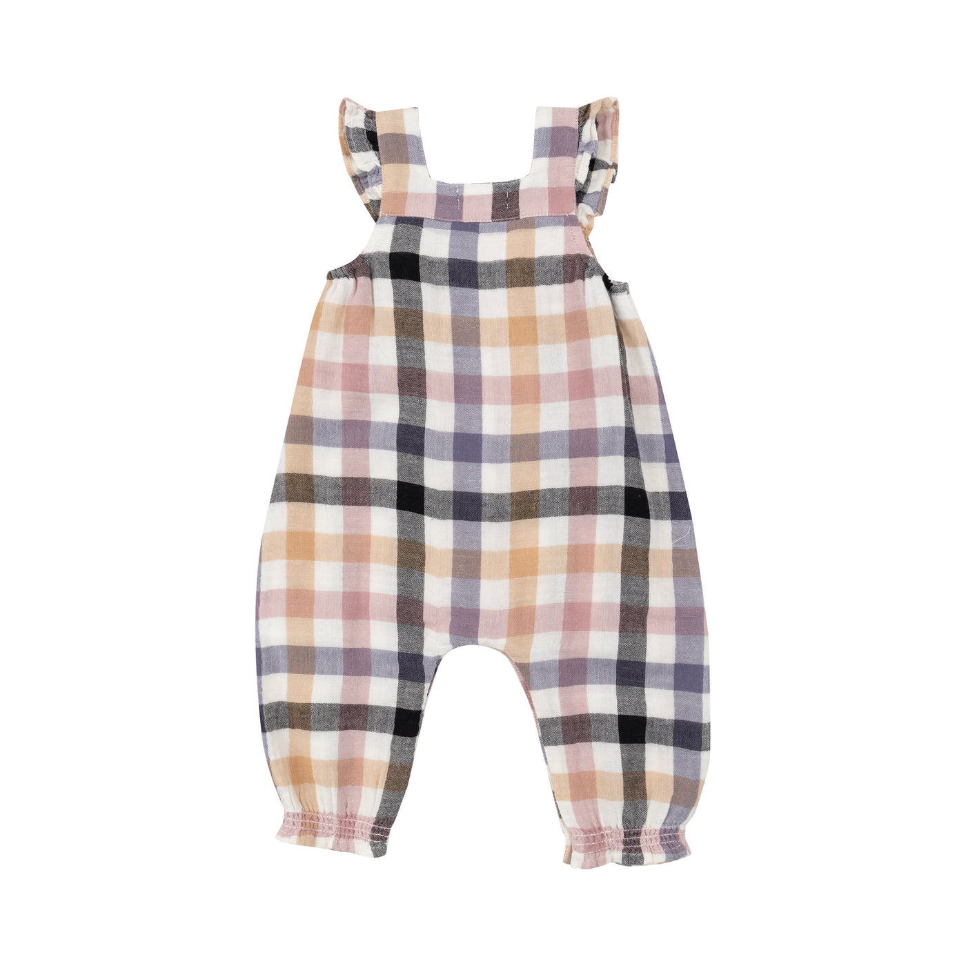 Smocked Overall - Harvest Plaid-Angel Dear