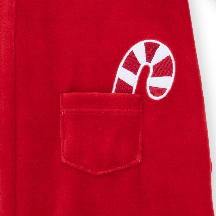 Velour Holiday Red - Velour Jumpsuit